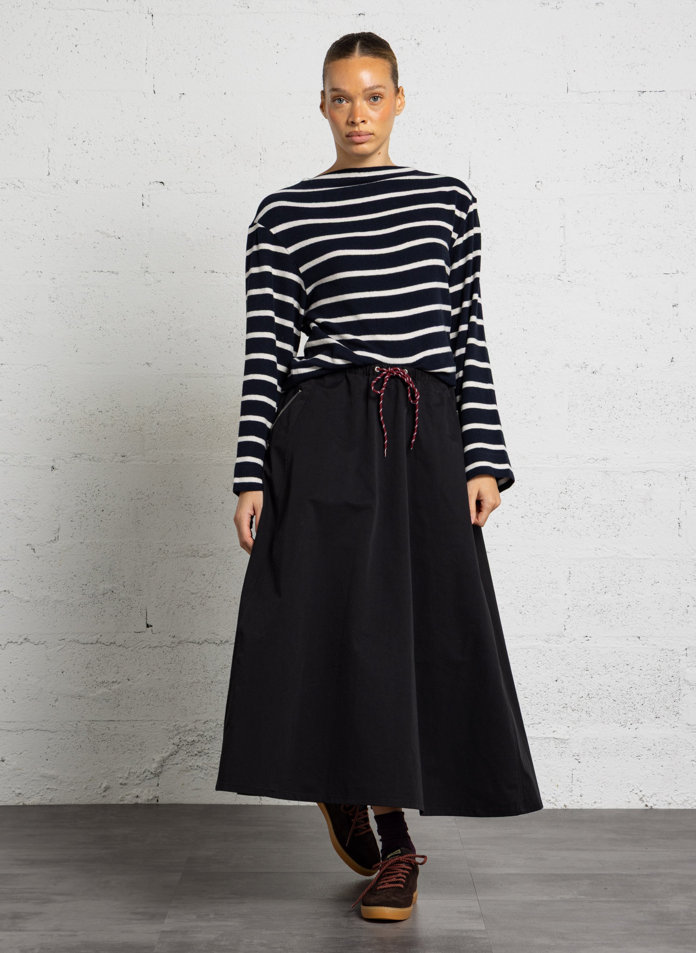 Gestreifter Oversized-Pullover aus Baumwollmischung BELLEROSE Mehrfarbig