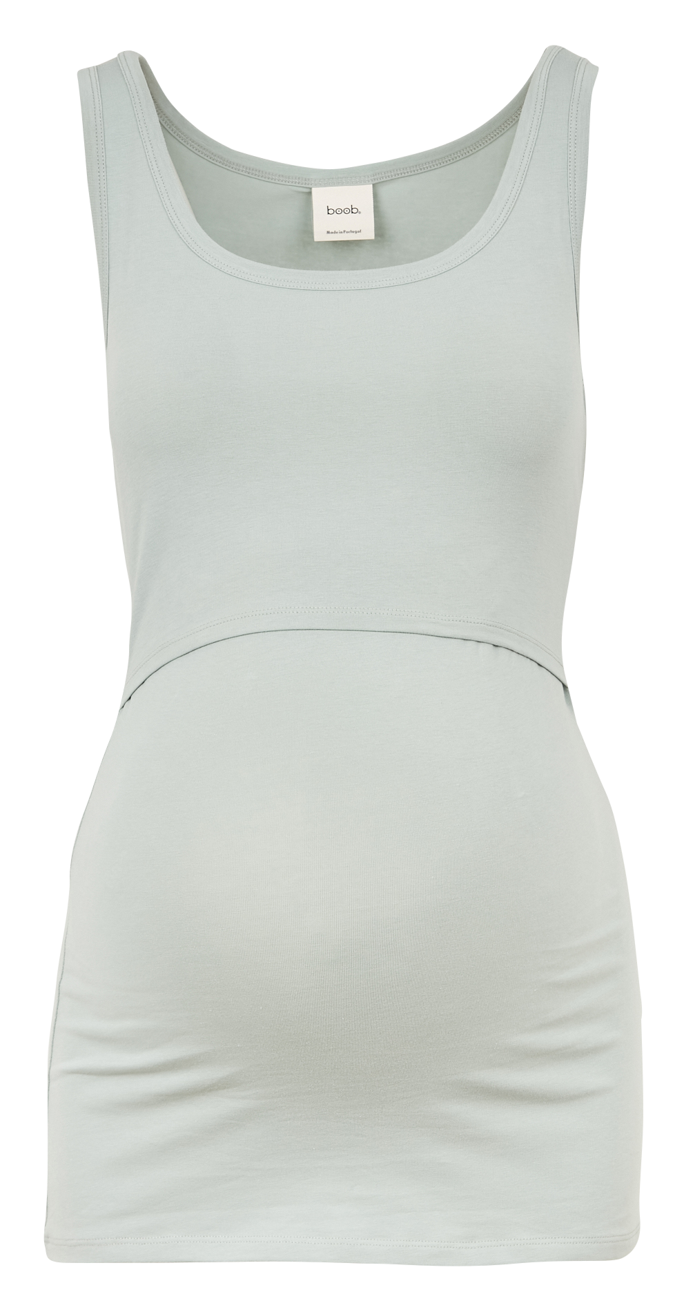 Débardeur de grossesse et d'allaitement en coton biologique BOOB Vert