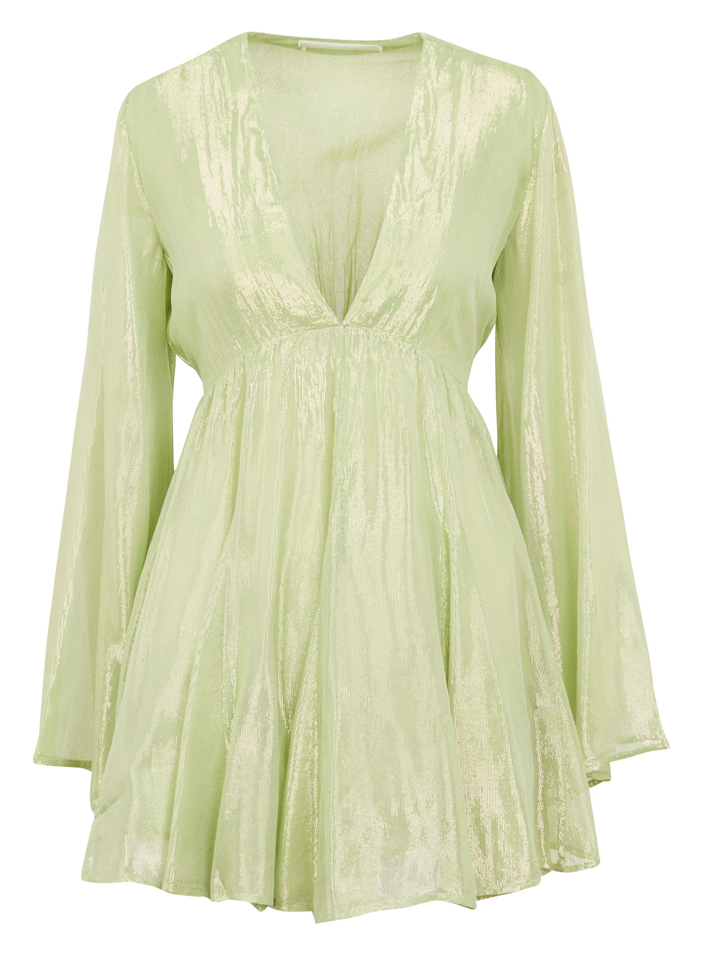Robe courte col V évasée SUNDRESS Vert
