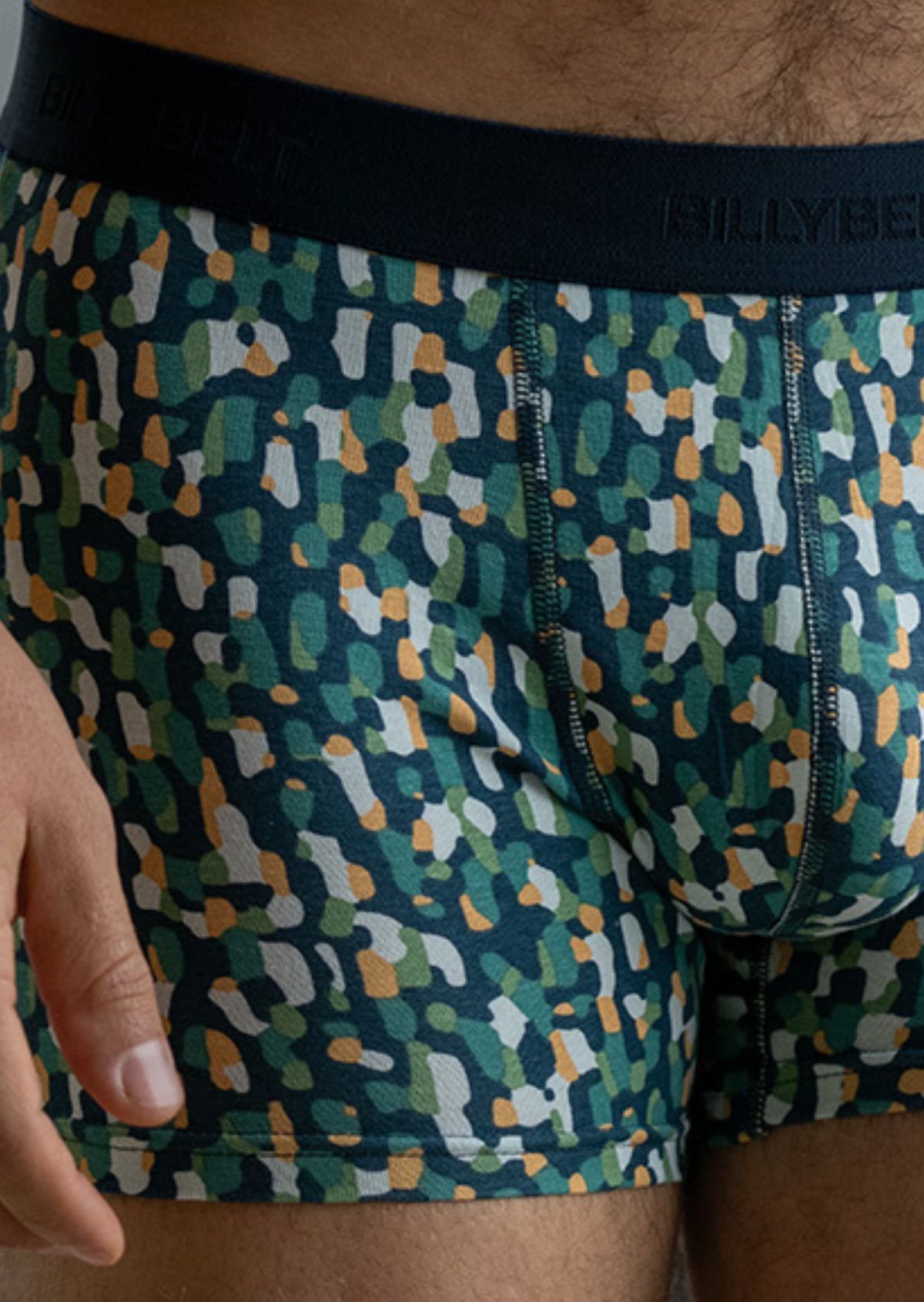 Organic cotton boxers BILLYBELT Green