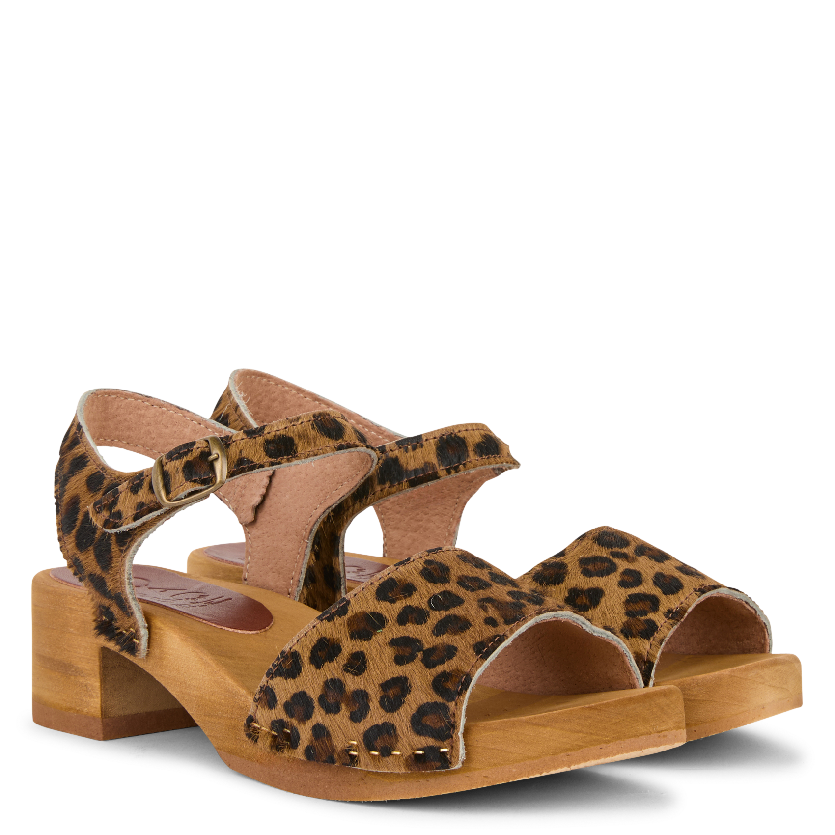 Printed pony leather sandals BOSABO Multicolored