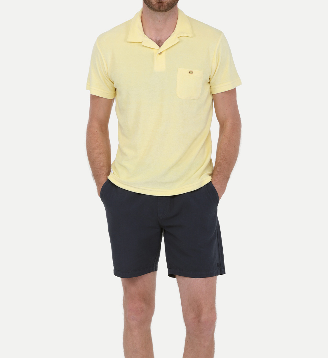 Terry cloth polo GILI'S Yellow