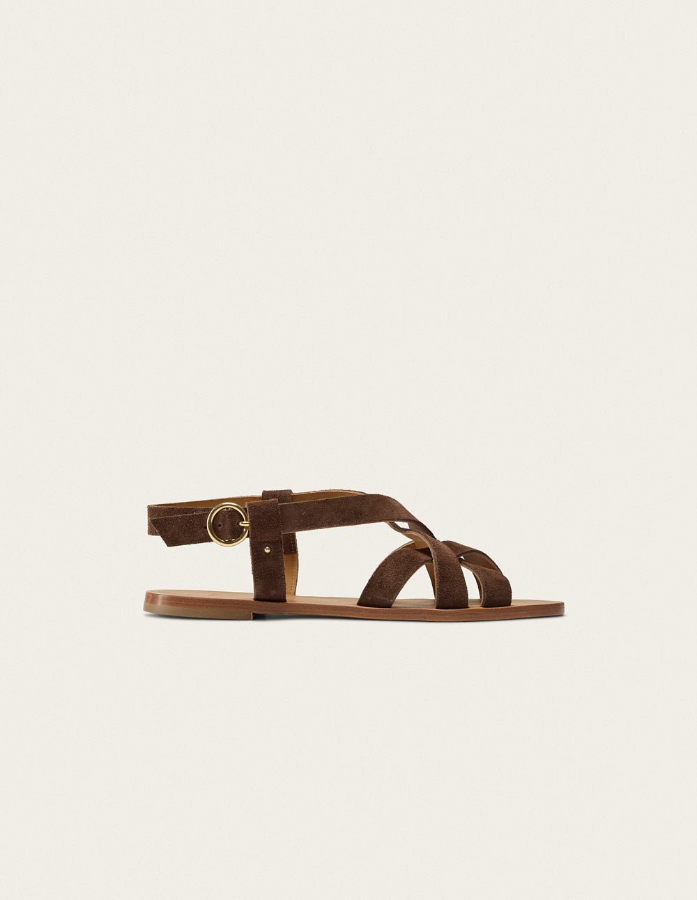 Faux leather sandals ODAJE EX. M.MOUSTACHE Brown