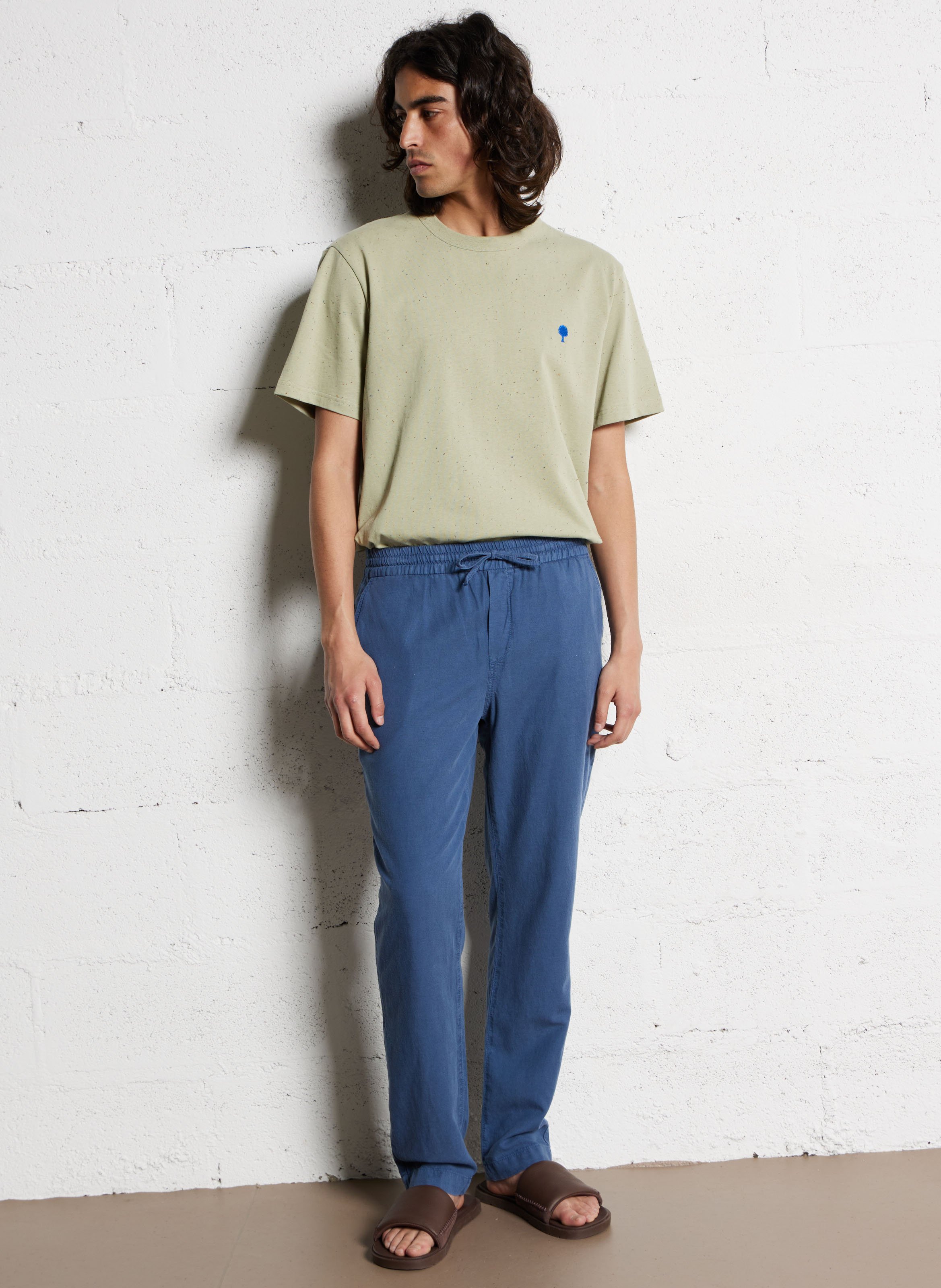 Bandplooibroek FAGUO Blauw