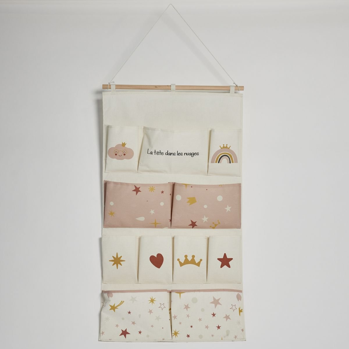 Fabric wall organizer FACTORY White