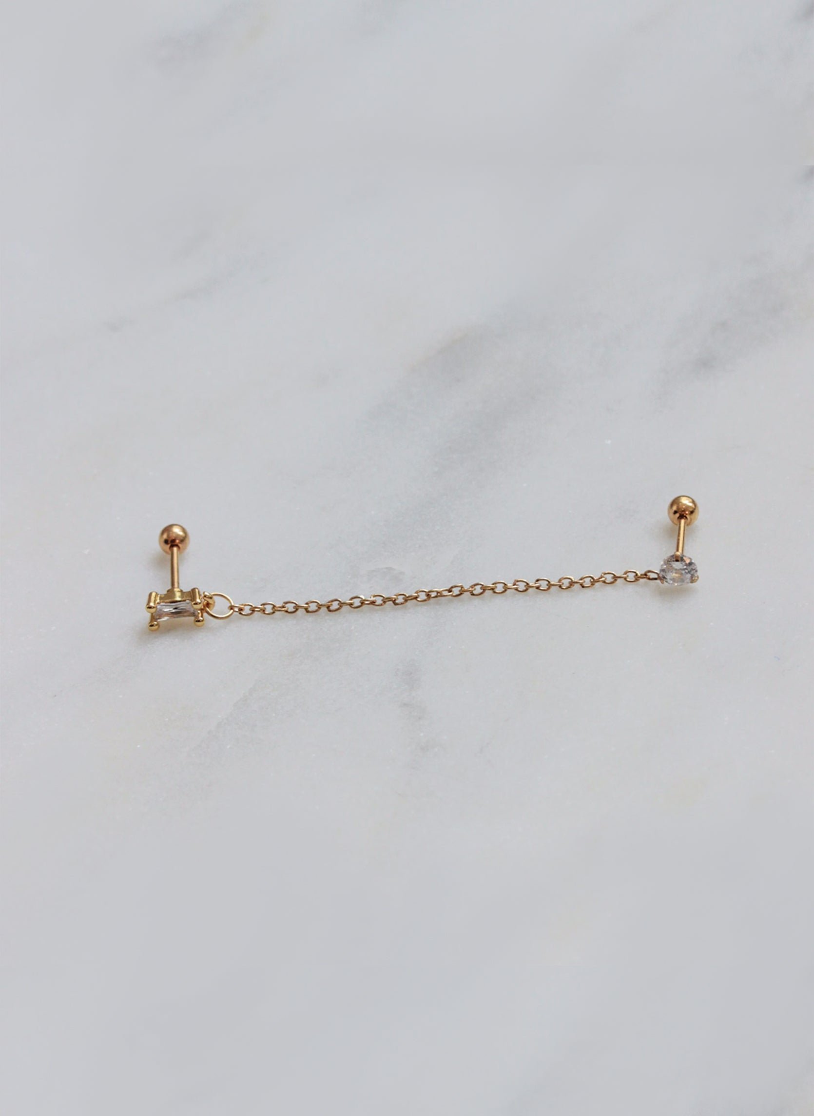 Piercing izia round AEC Paris Golden