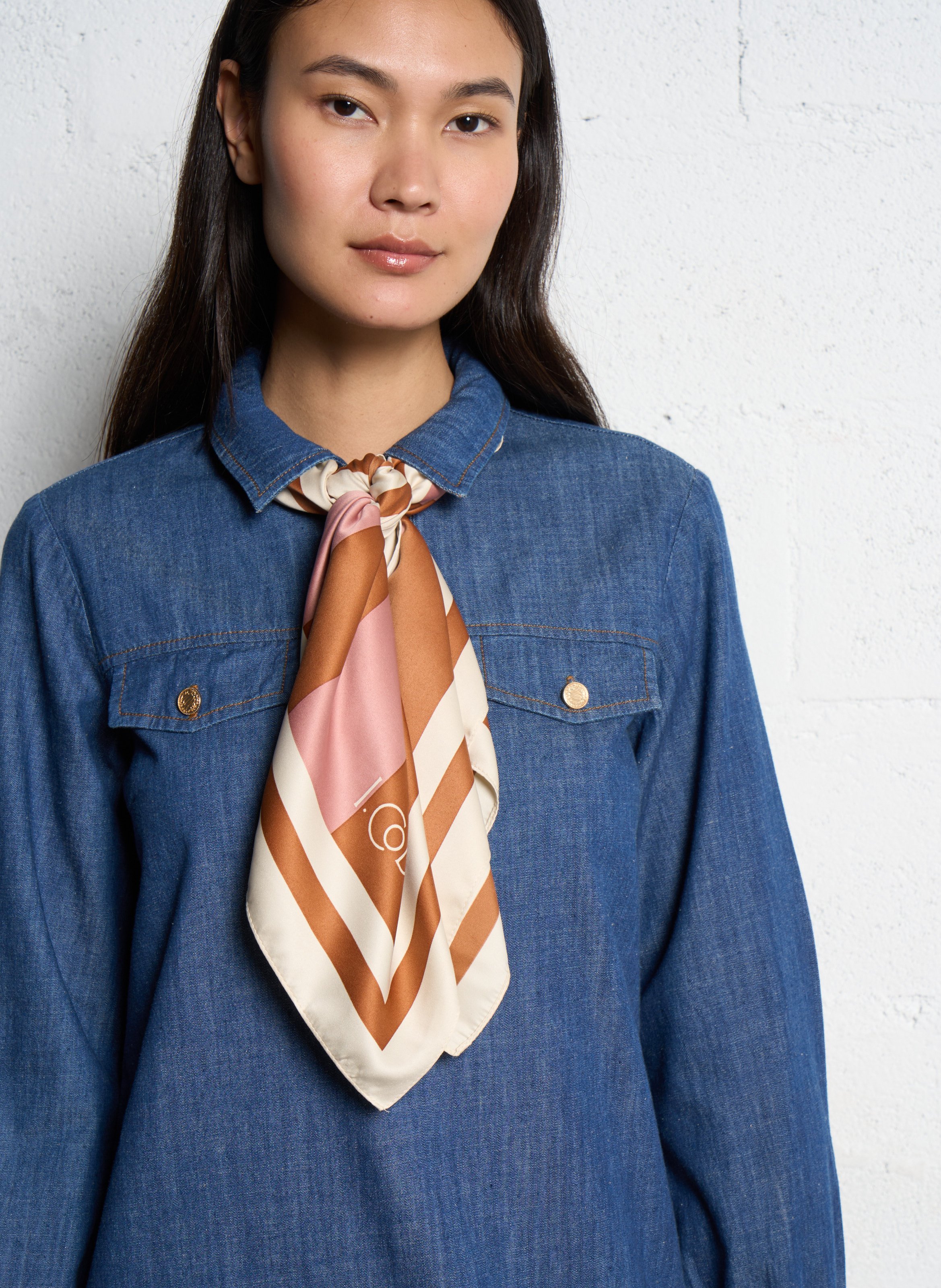 Foulard imprimé I CODE Rouge