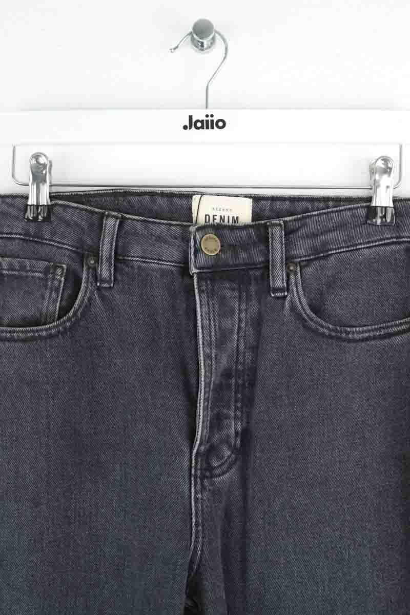 Cotton straight jeans SEZANE - Seconde main Black