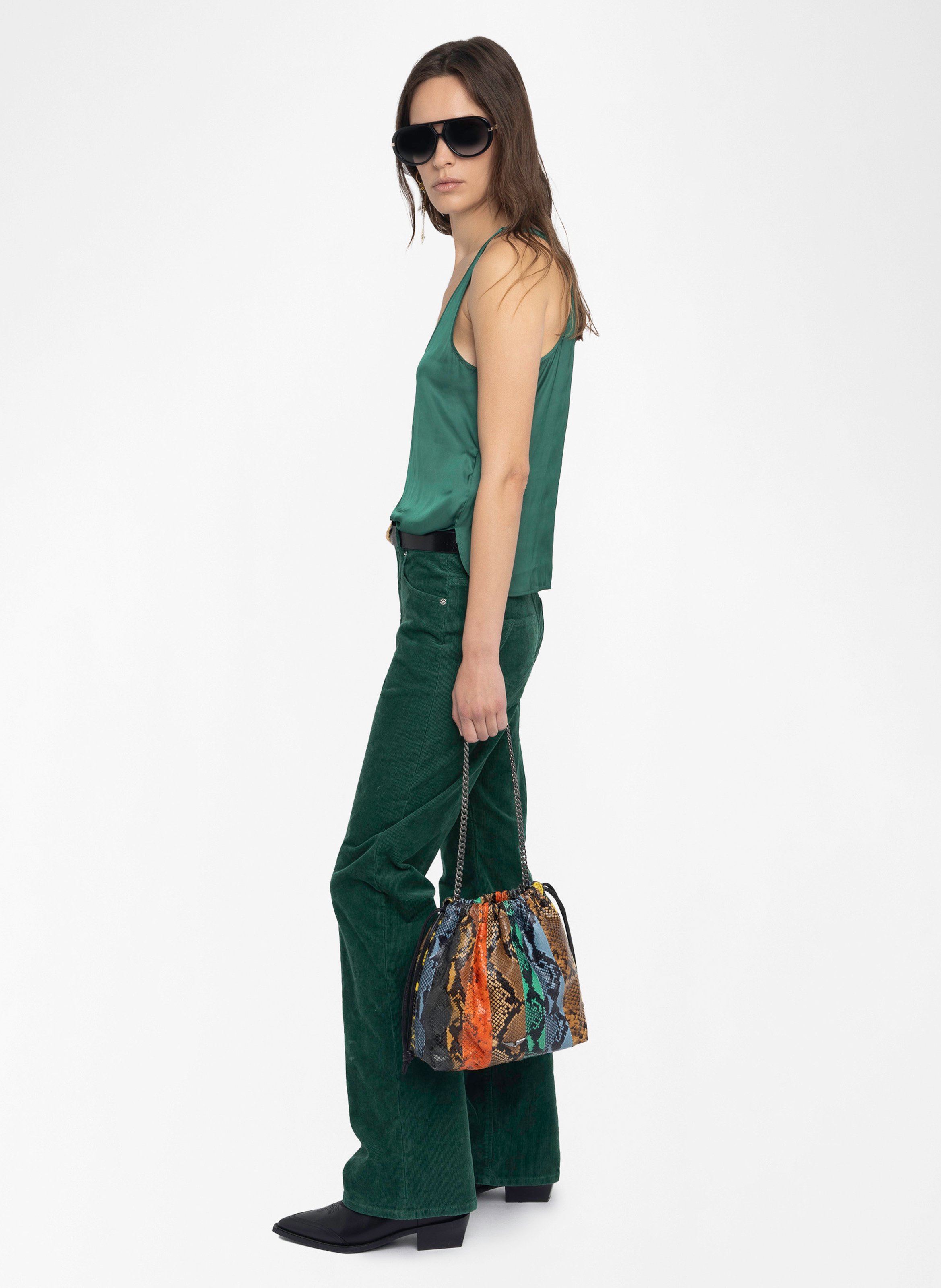 Top droit encolure ronde ZADIG&VOLTAIRE Vert