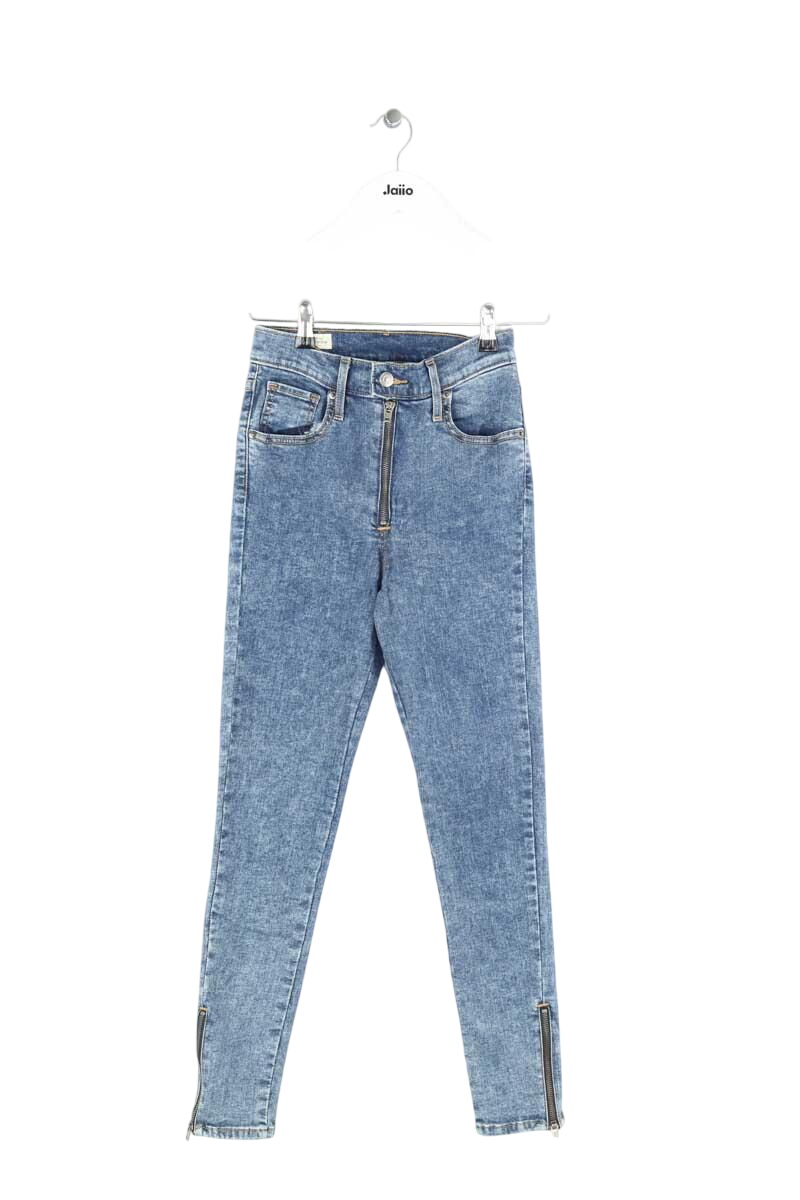 Cotton skinny jeans LEVI'S - Seconde main Blue