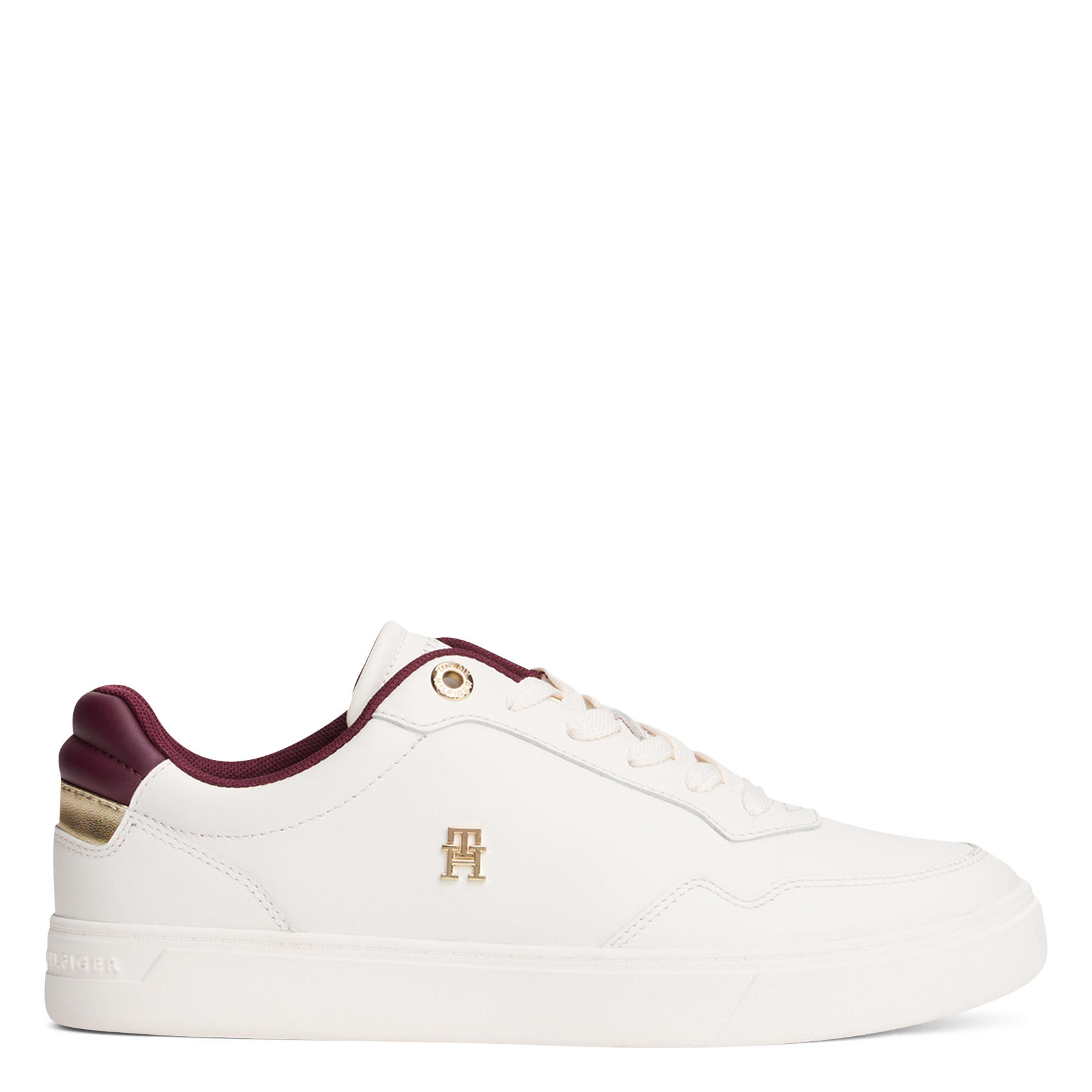 Baskets basses en cuir TOMMY HILFIGER Blanc