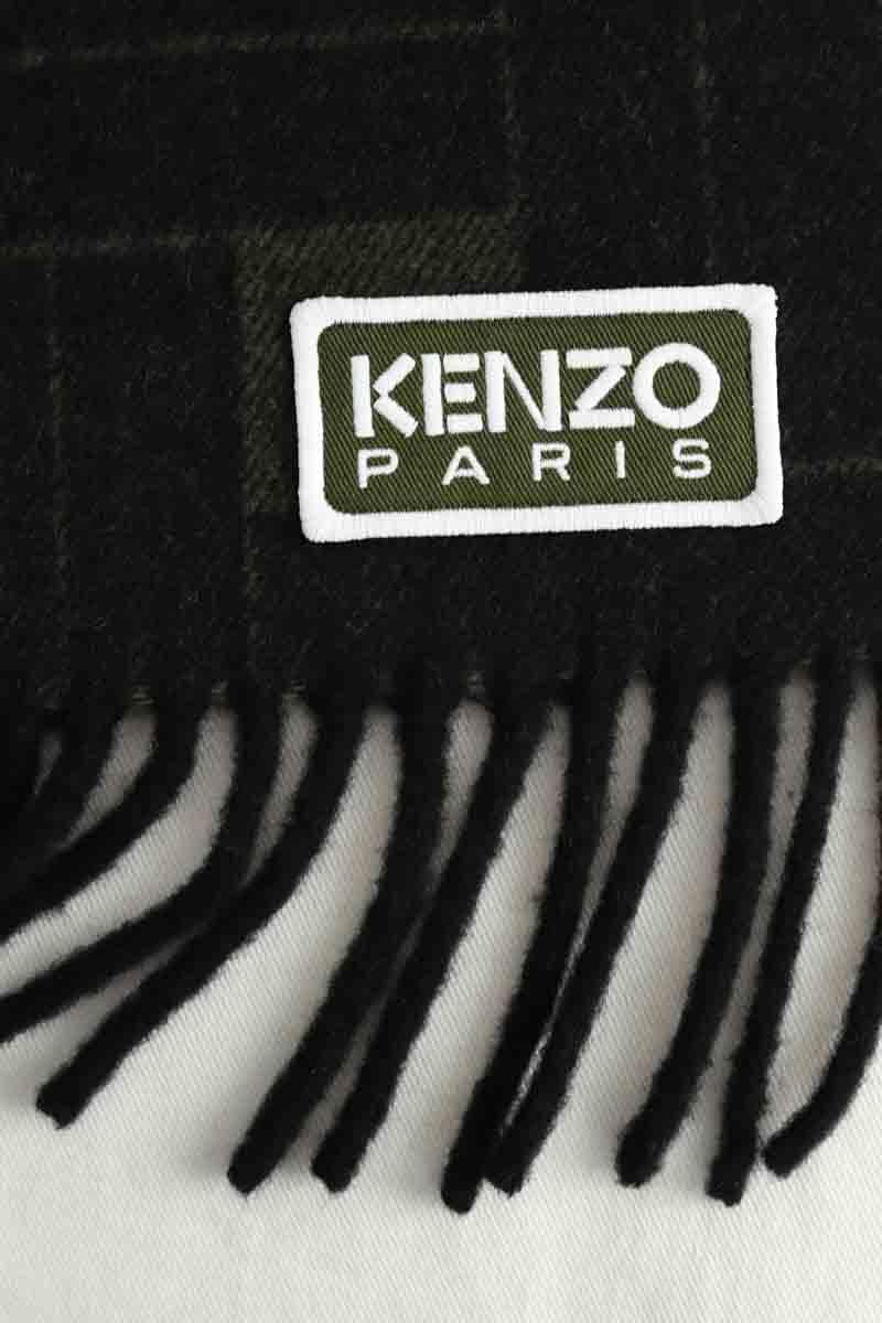 Leather jacket with hood KENZO - SECONDE MAIN Khaki
