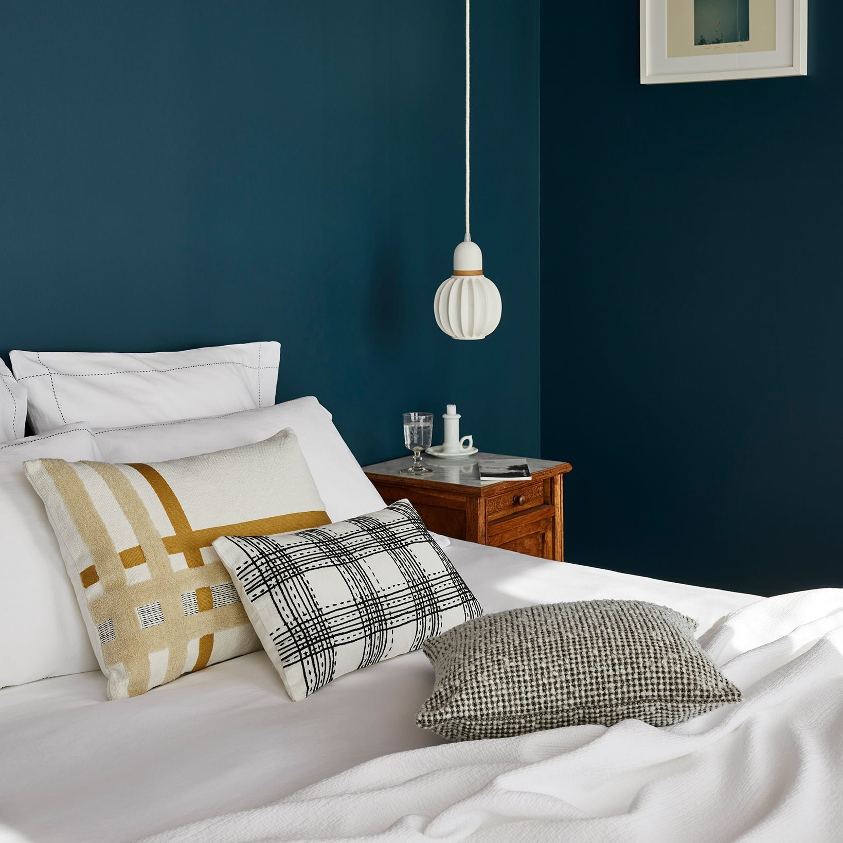 Set of 2 cotton pillowcases MADURA White