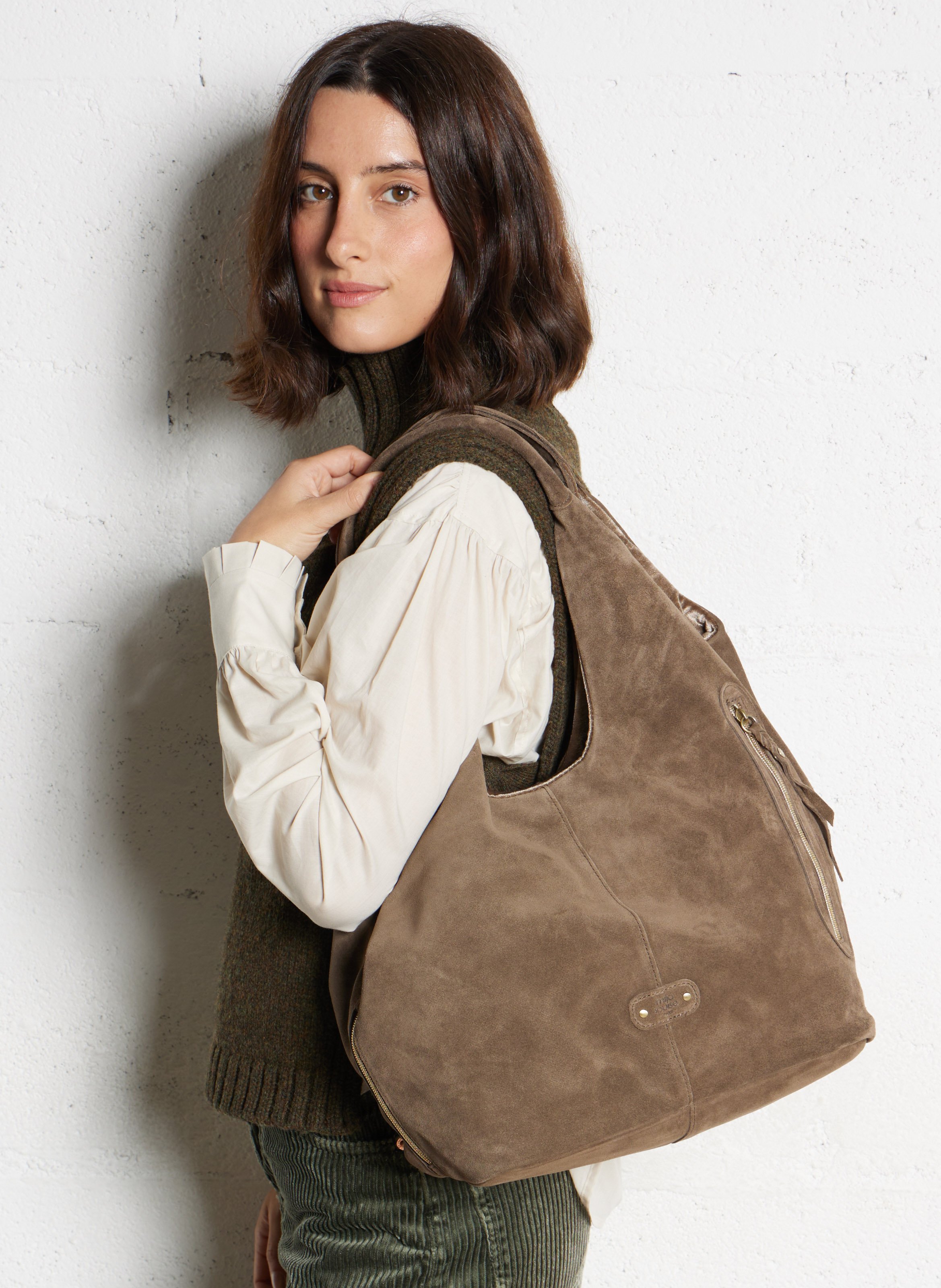 Billy L - Ledertasche  MILA LOUISE Khaki