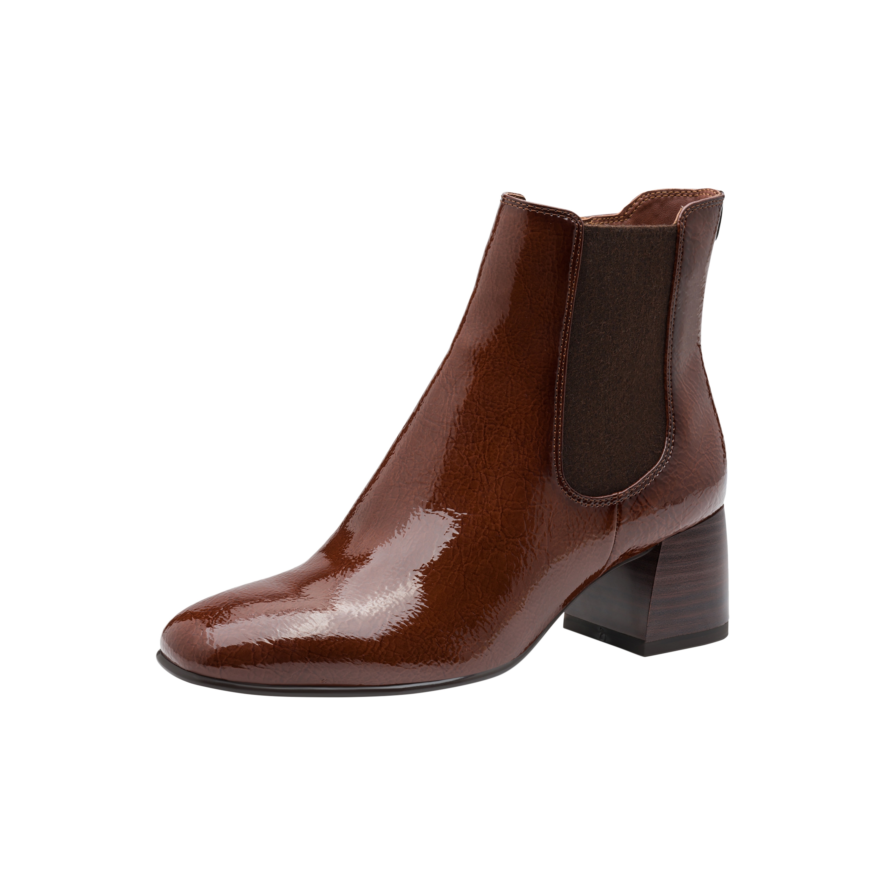 Zip-up ankle boots TAMARIS Brown