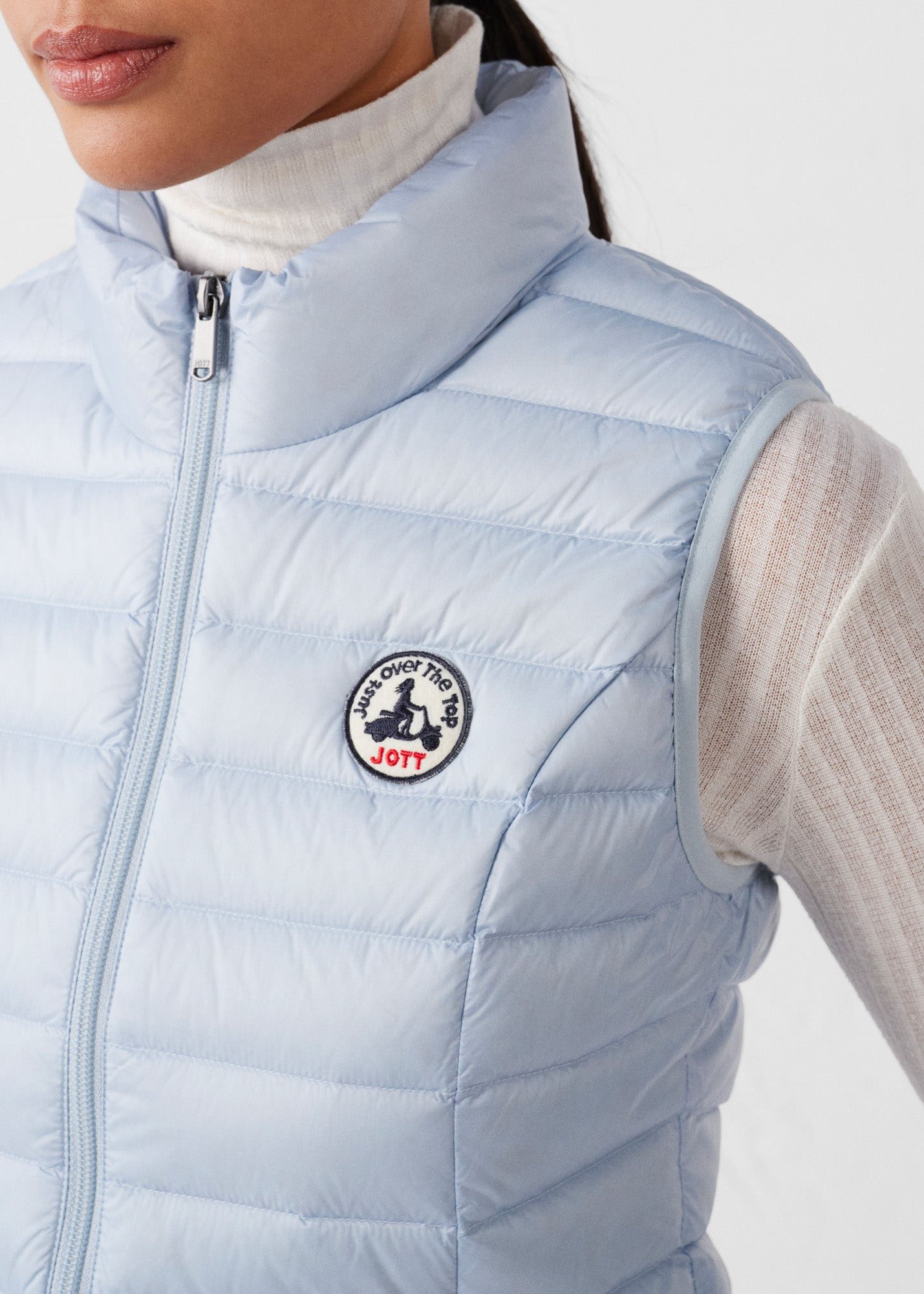 Sleeveless lightweight down vest seda JOTT Blue