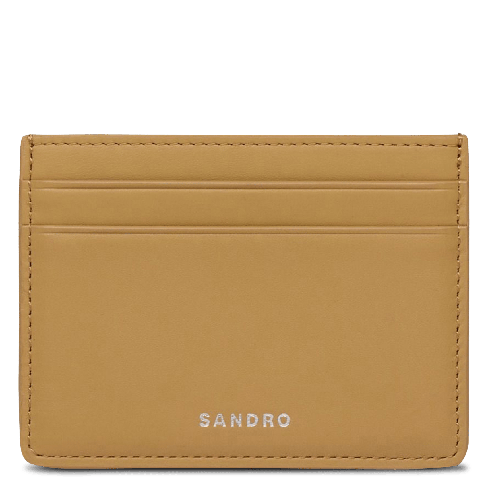 Porte-cartes en cuir SANDRO Beige