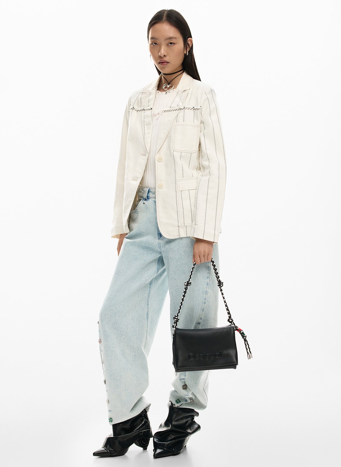 Umhängetasche mit Relieflogo DESIGUAL Schwarz