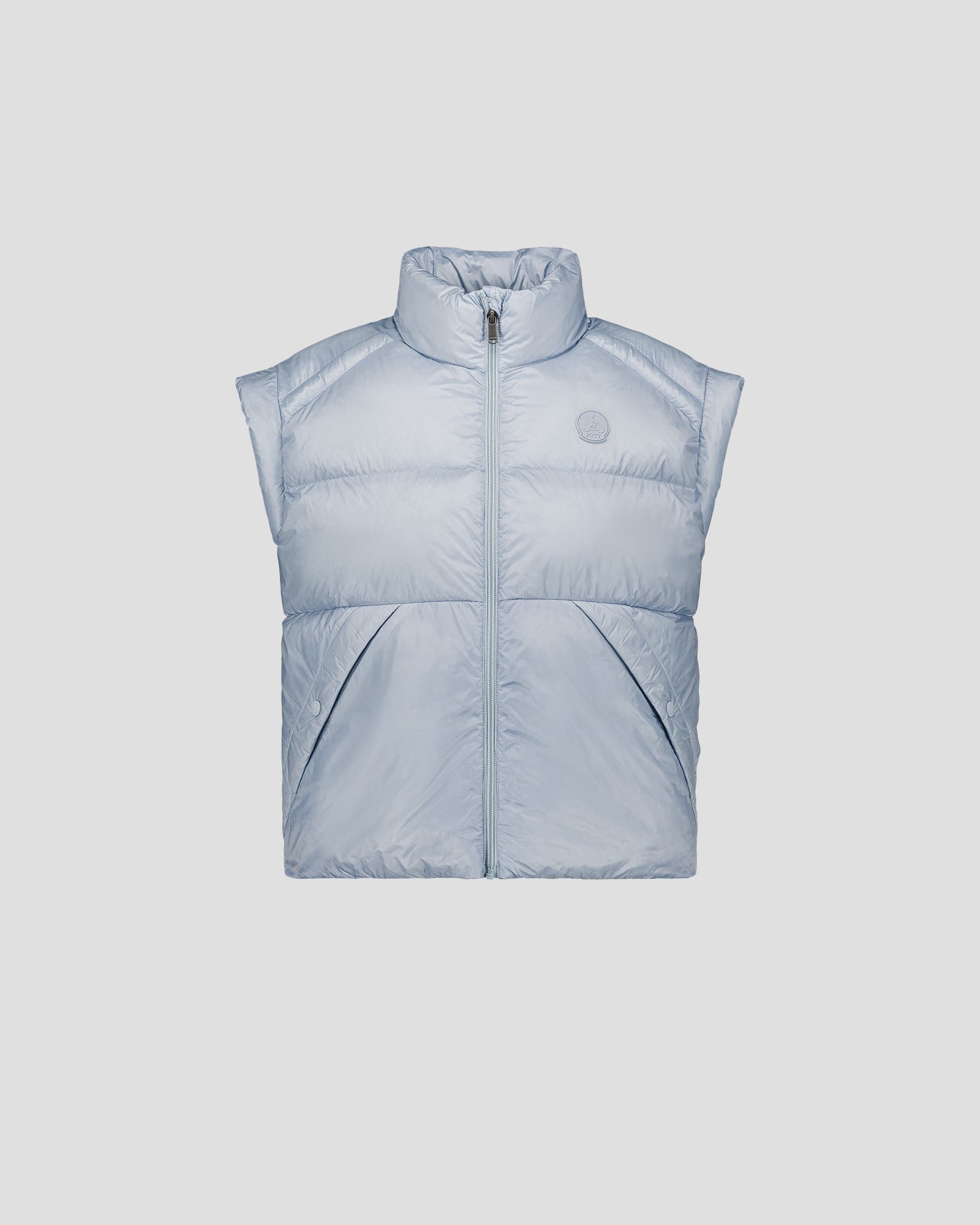 Oversized short sleeveless puffer jacket Lyna JOTT Blue