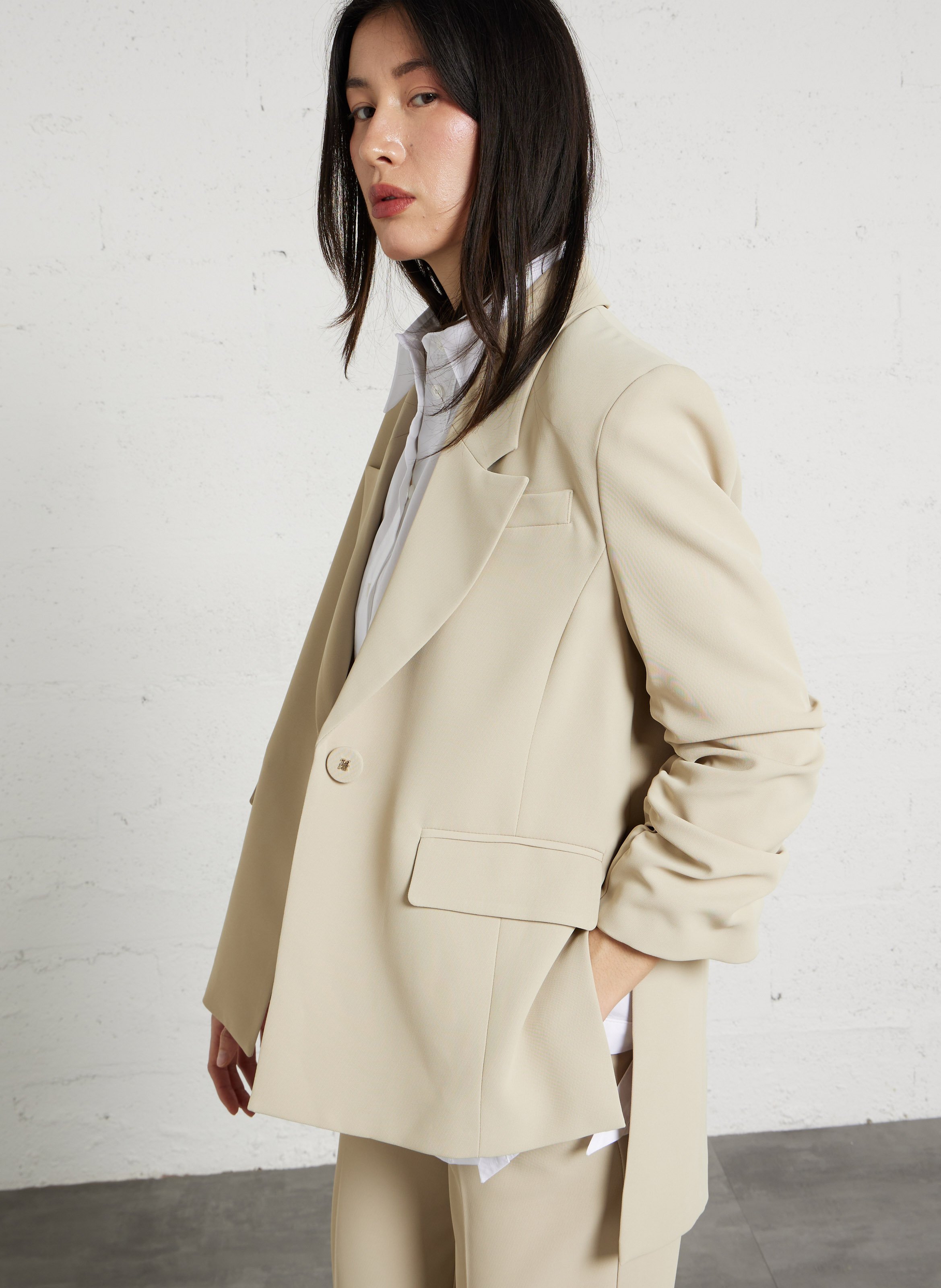 Blazer asymétrique col tailleur IMPERIAL Doré