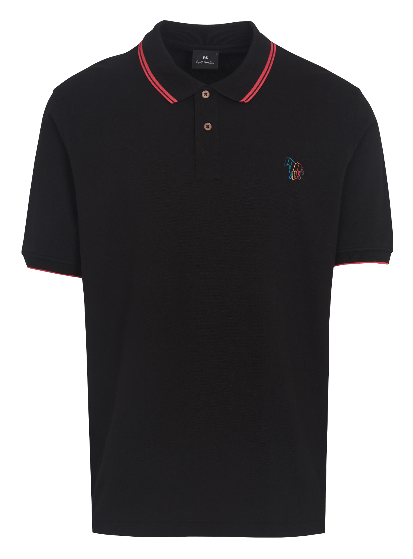 Kurzarm-Poloshirt mit Stickerei PAUL SMITH Schwarz