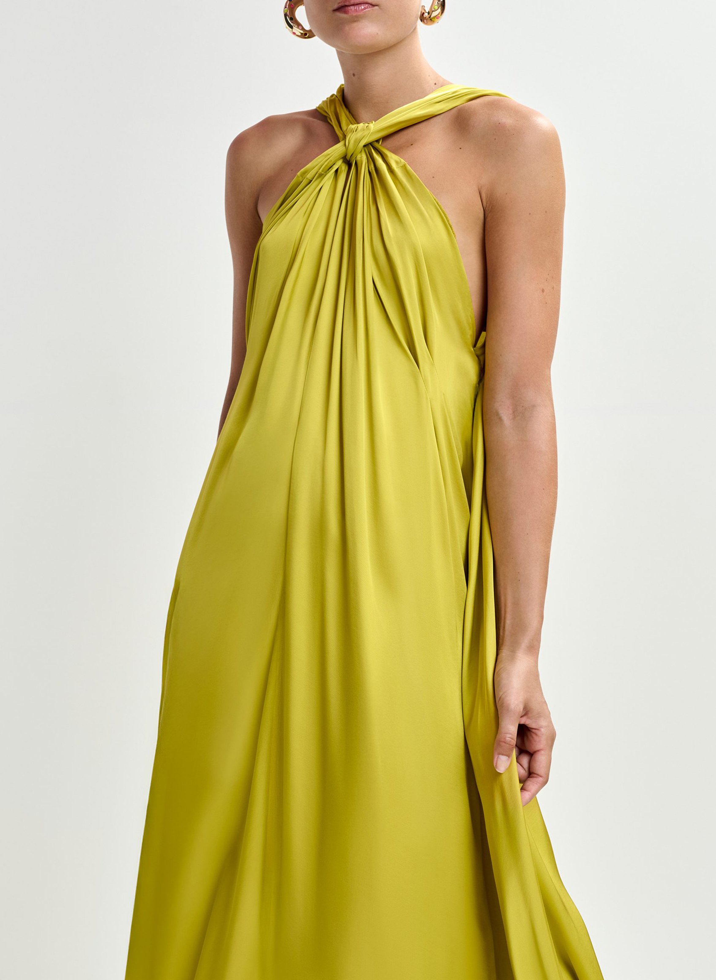 Robe longue dos nu ESSENTIEL ANTWERP Jaune