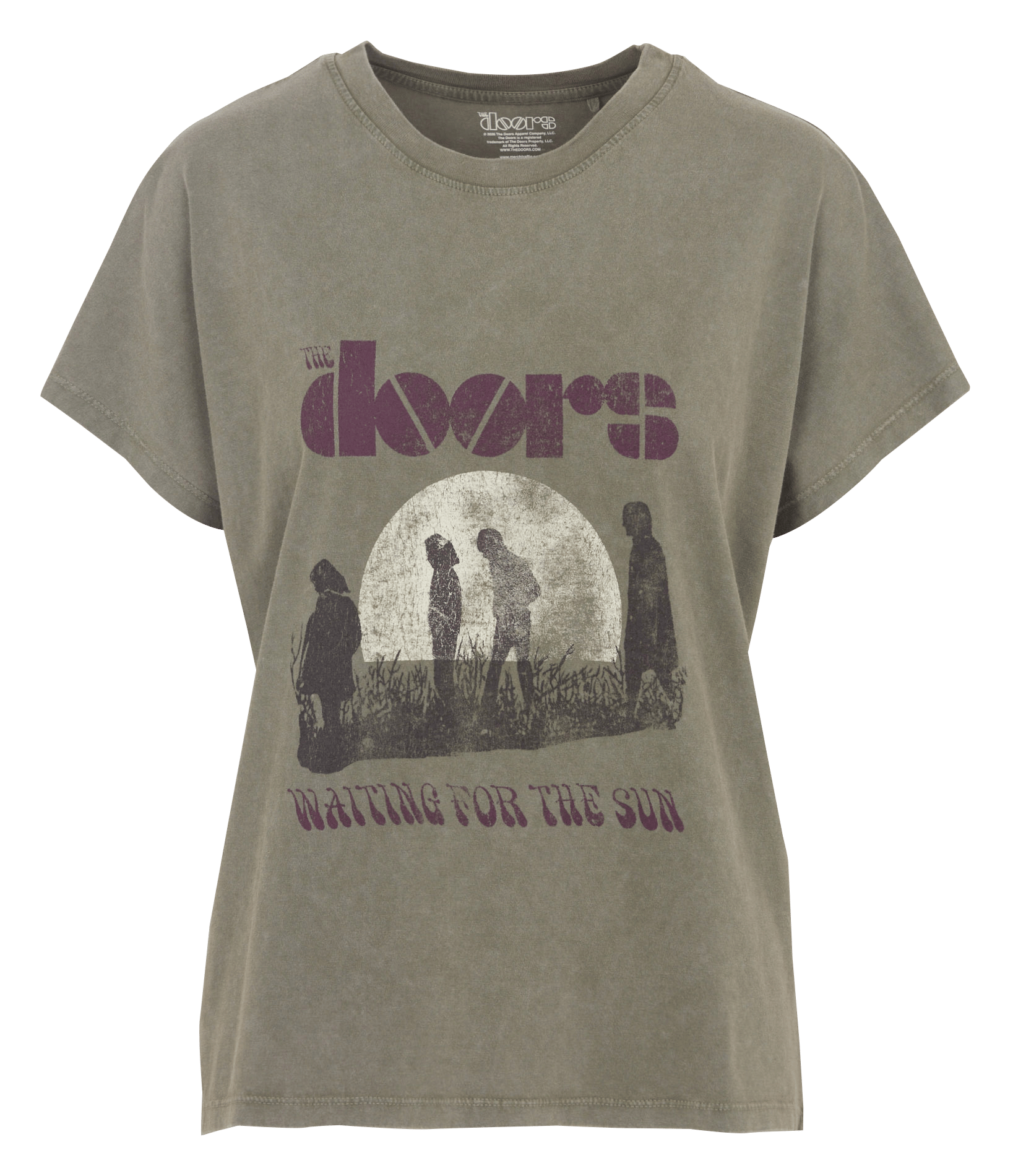 Tee-shirt droit sérigraphié en coton MKT x The Doors MKT Kaki