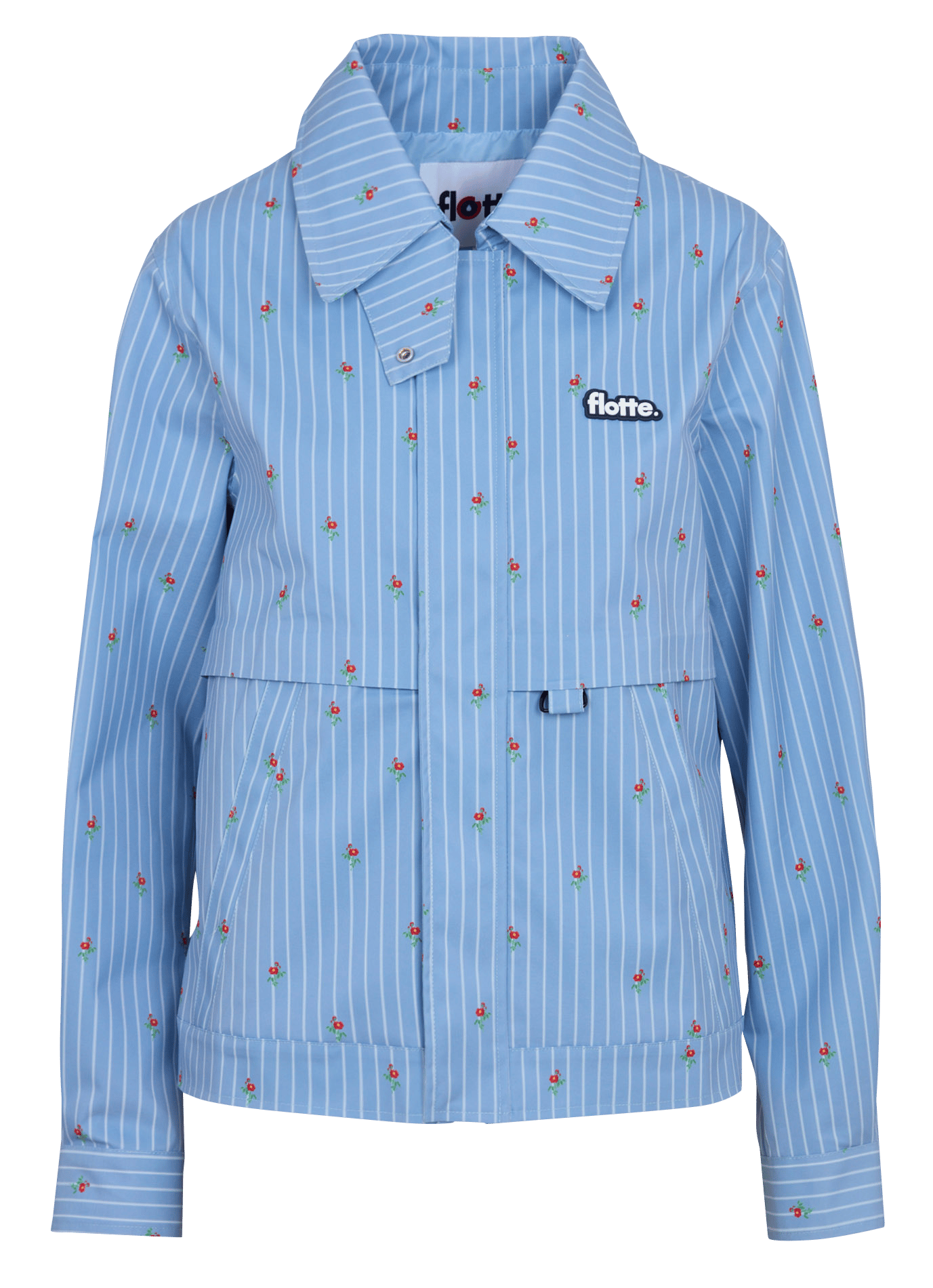 Klassieke waterdichte jas met kraag FLOTTE Blauw