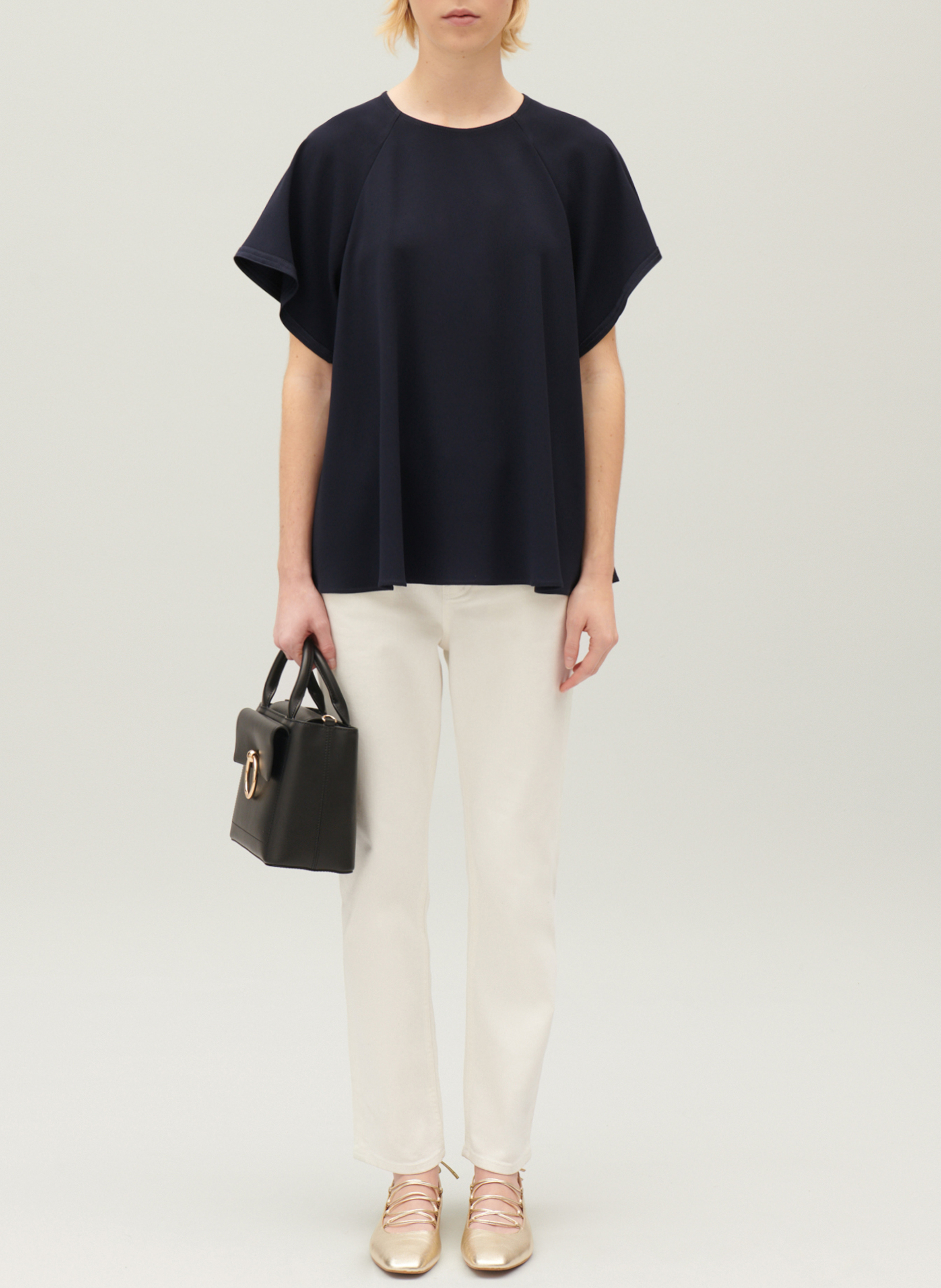 Tee-shirt ample col rond  CLAUDIE PIERLOT Bleu