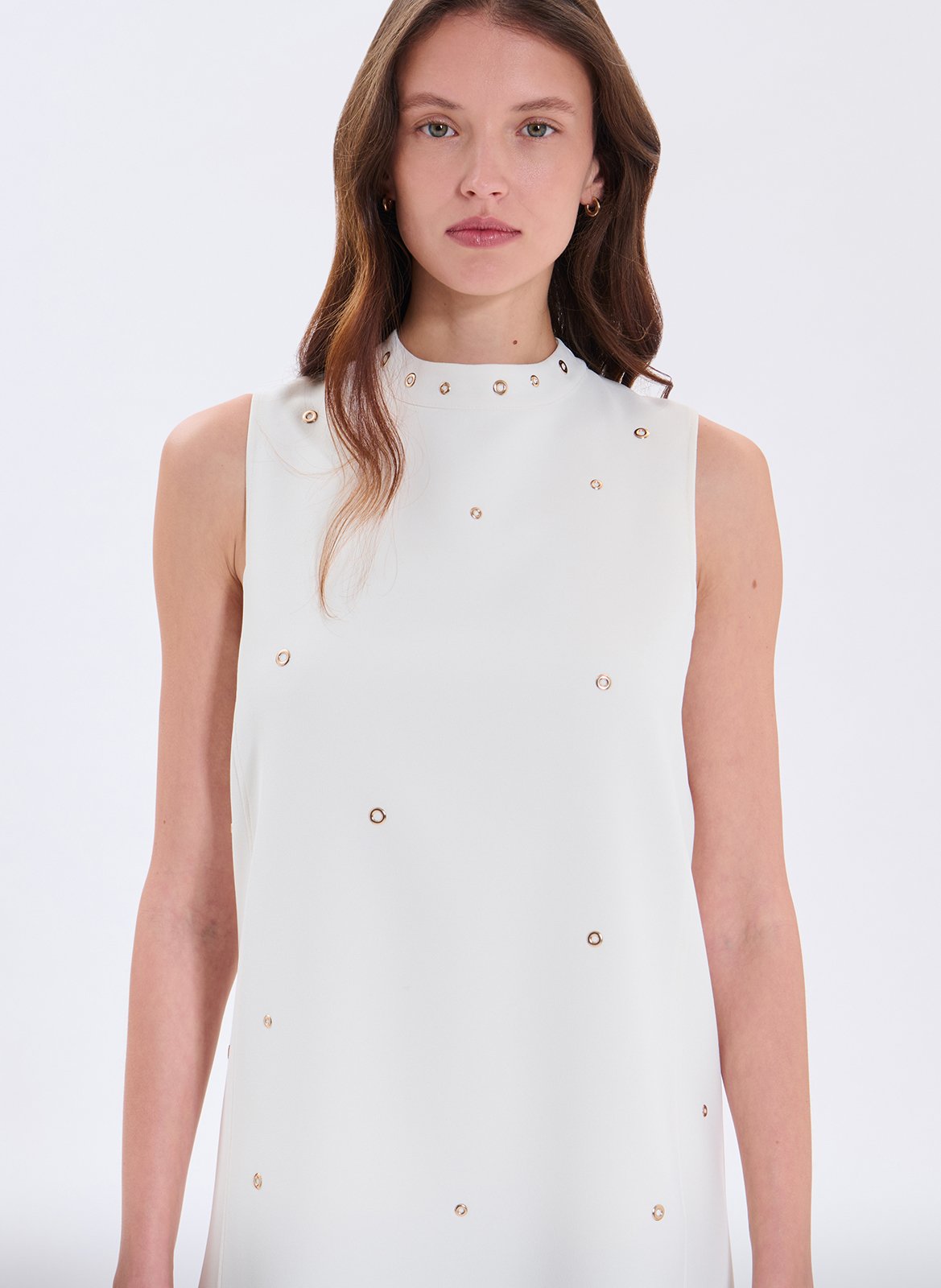 Robe courte droite ZAPA Blanc