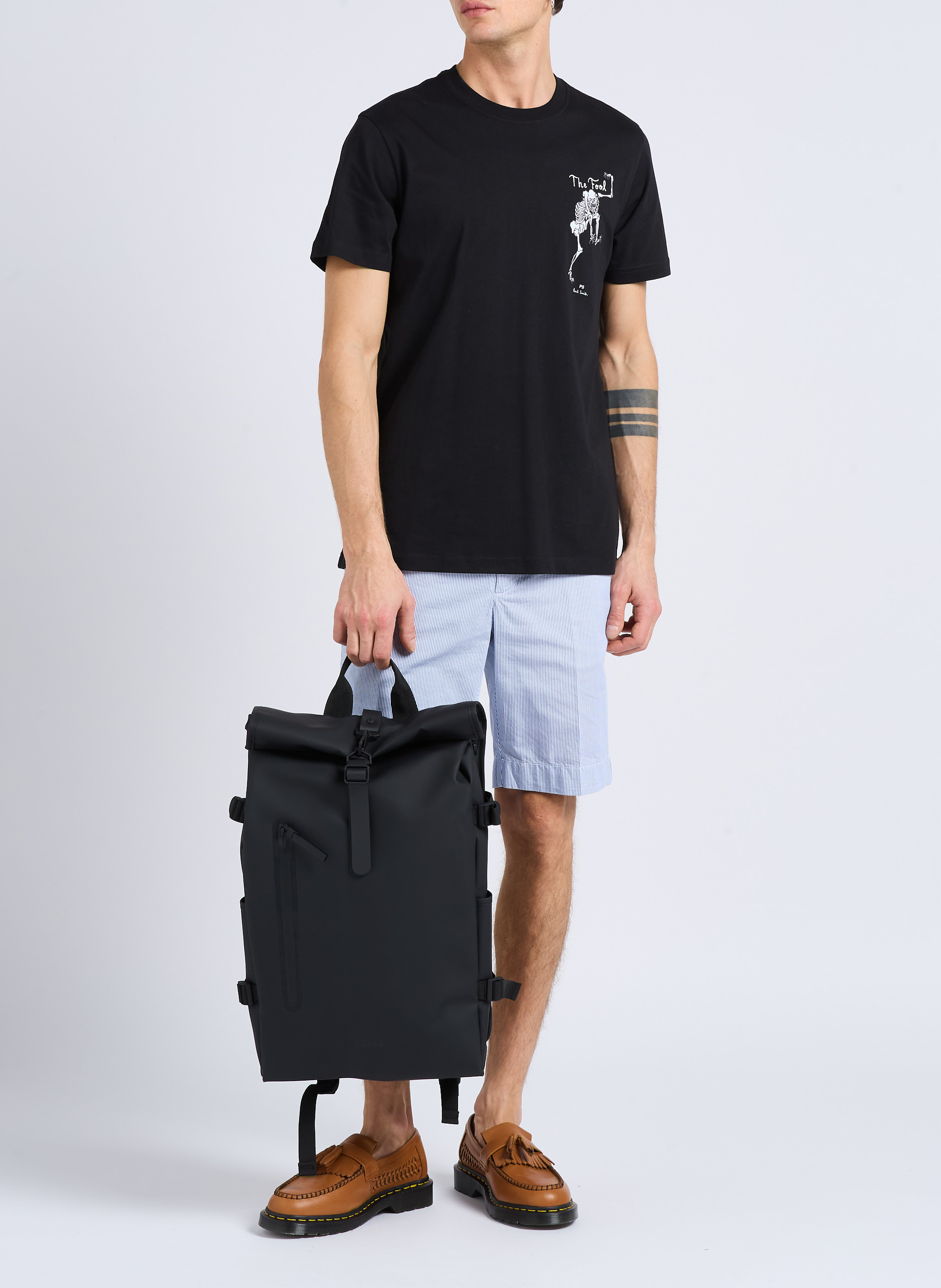 Wasserdichter Rolltop-Rucksack RAINS Schwarz