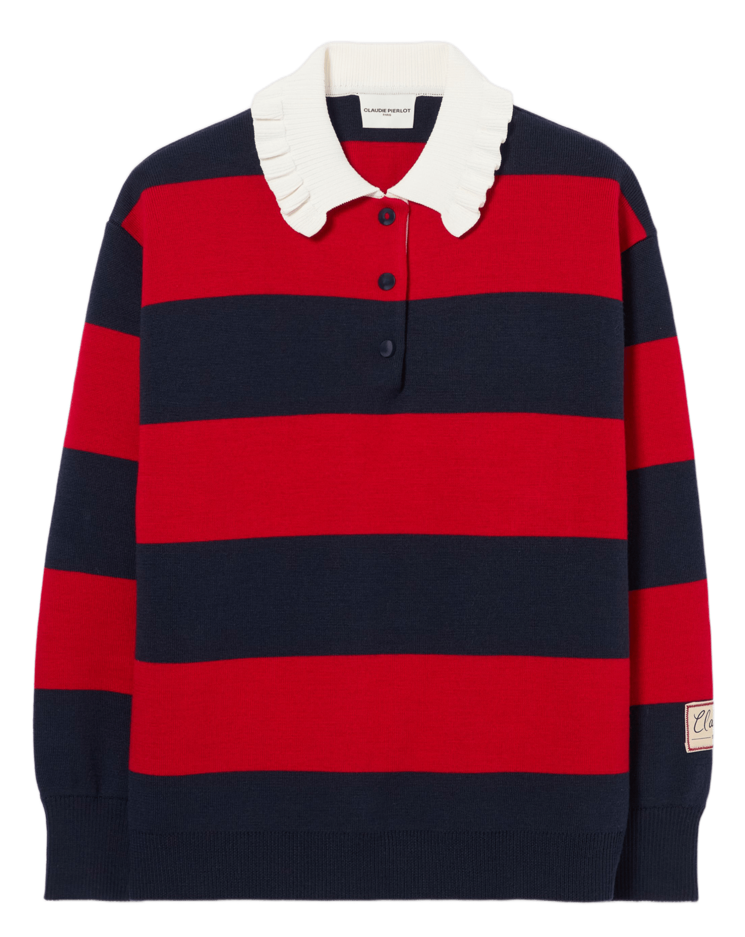 Pull ample à rayures en laine mélangée CLAUDIE PIERLOT Multicolore