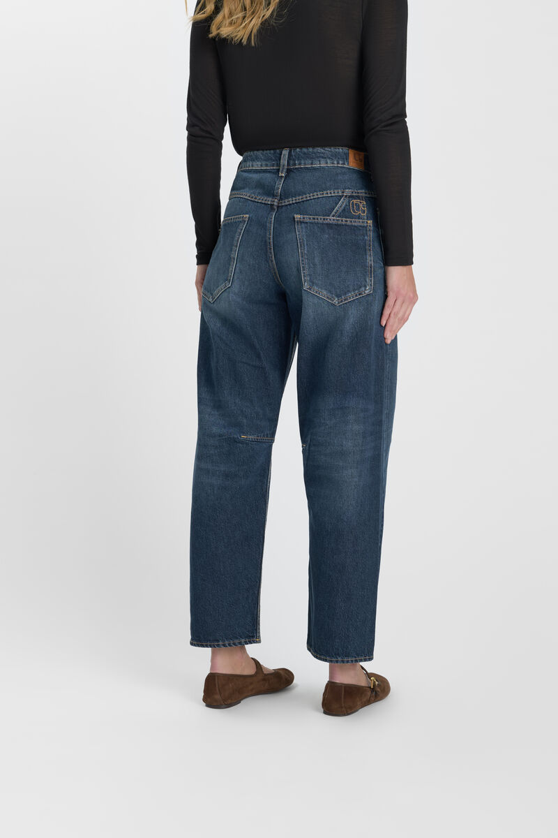 Loose jeans, wide leg, length 34 LE TEMPS DES CERISES Blue