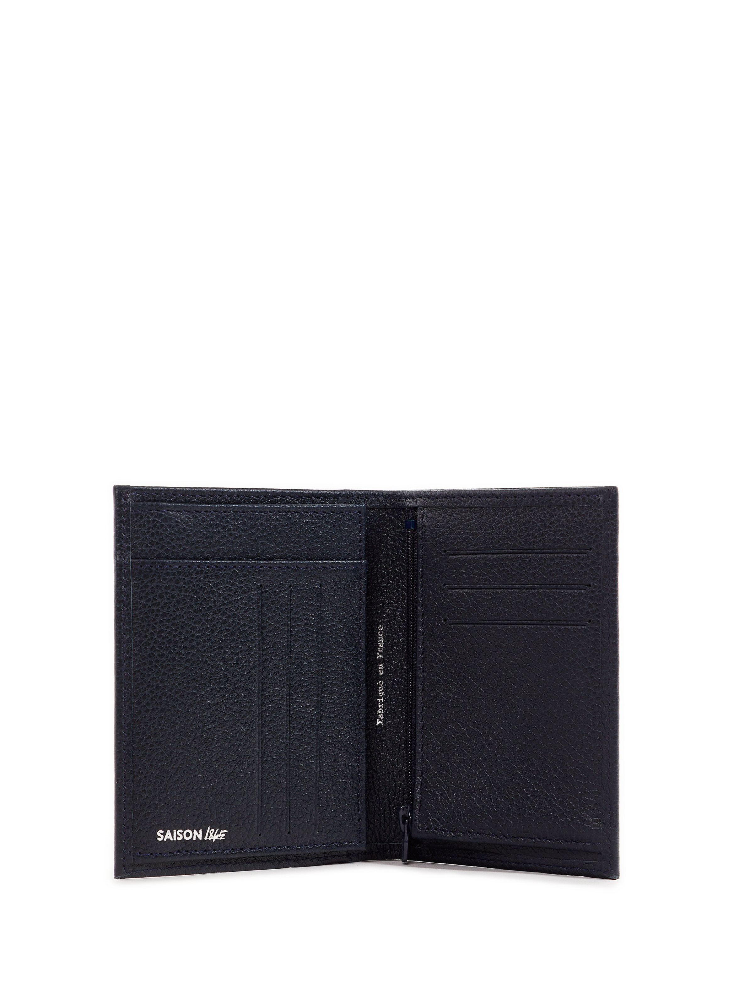 Calf leather wallet pm fra 582 pf 1 flap junior blue SAISON 1865 Blue