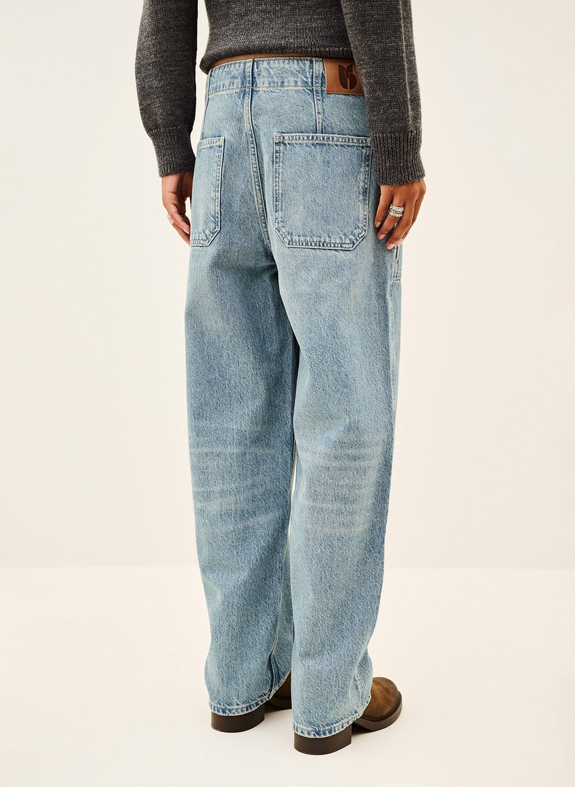 Straight Cut Jeans aus Baumwolle BA&SH Blau