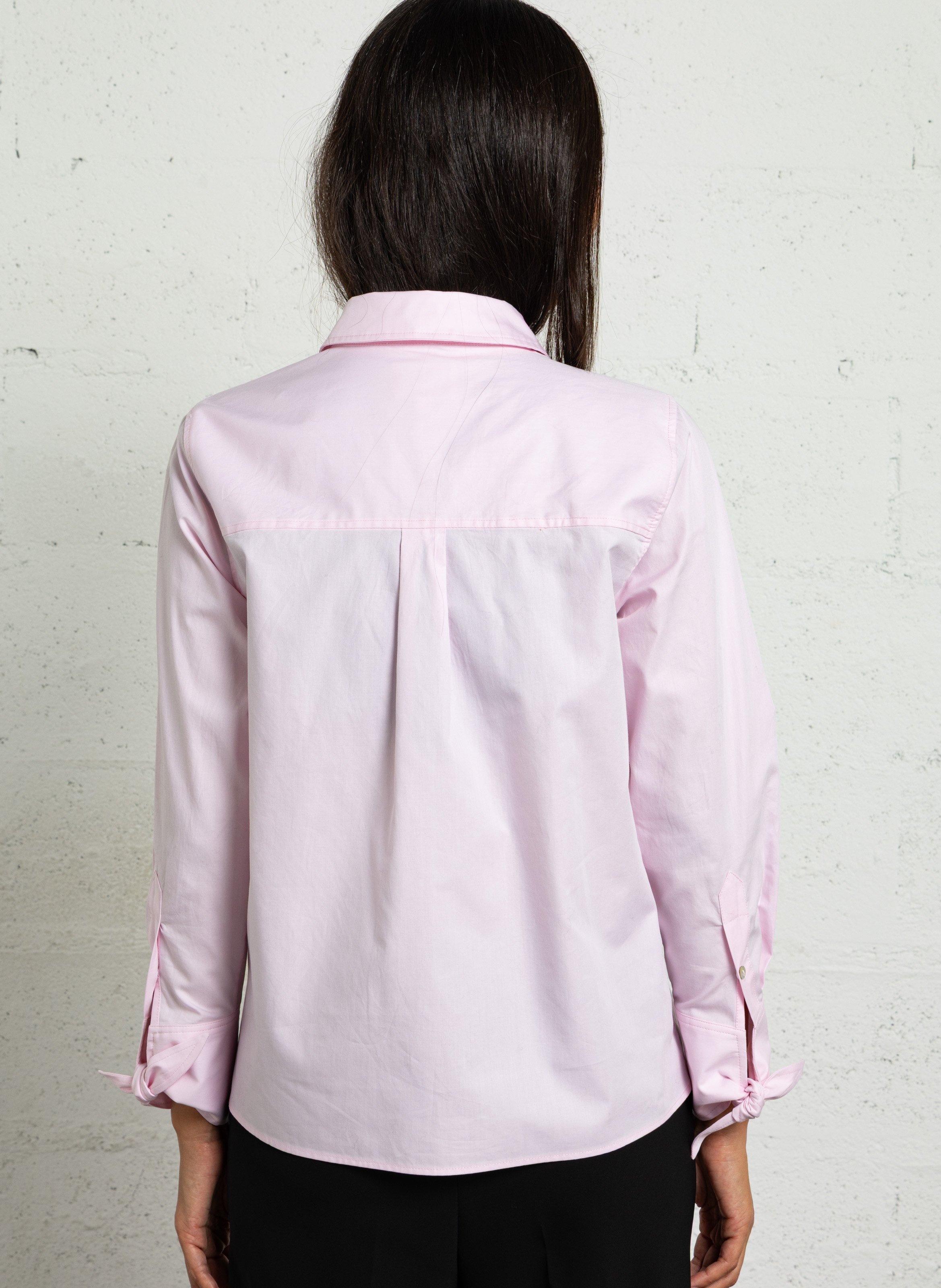Katoenen blouse met klassieke kraag MAISON 123 Roze