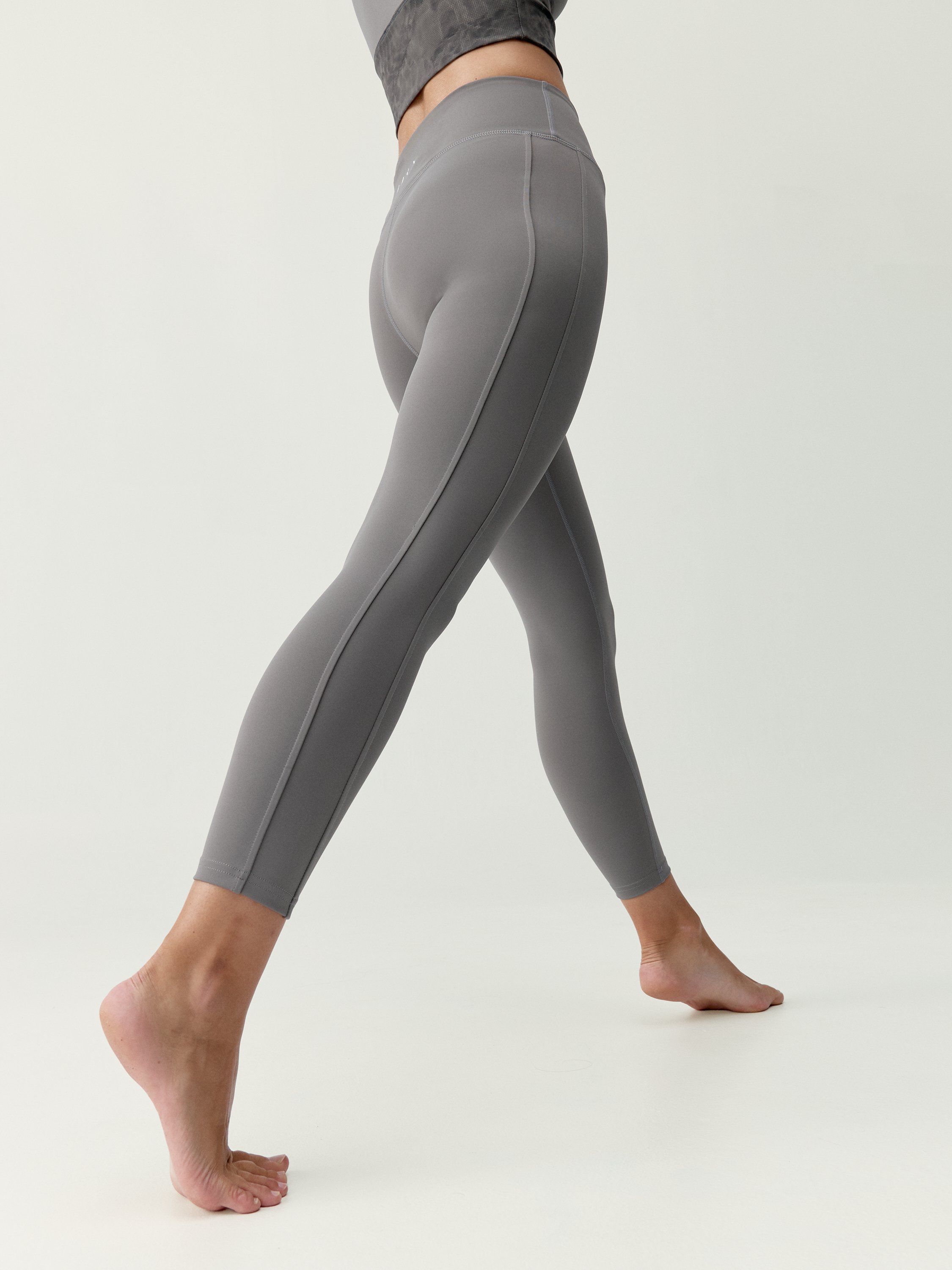 Women's high-rise quick-drying sports leggings BORN Brown
