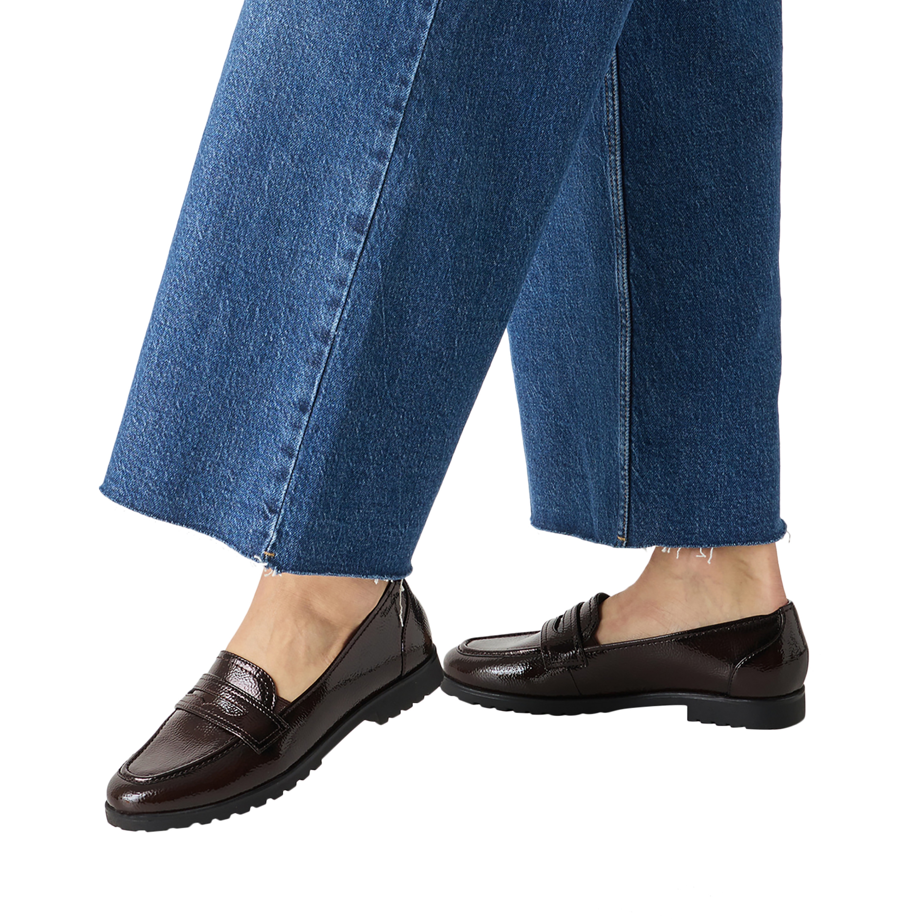 Slip-on moccasin TAMARIS Brown