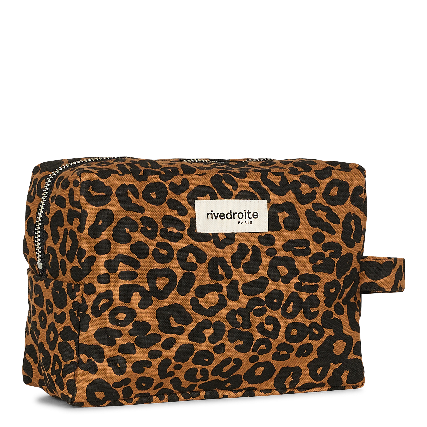Kosmetiktasche aus Baumwolle RIVEDROITE PARIS Braun