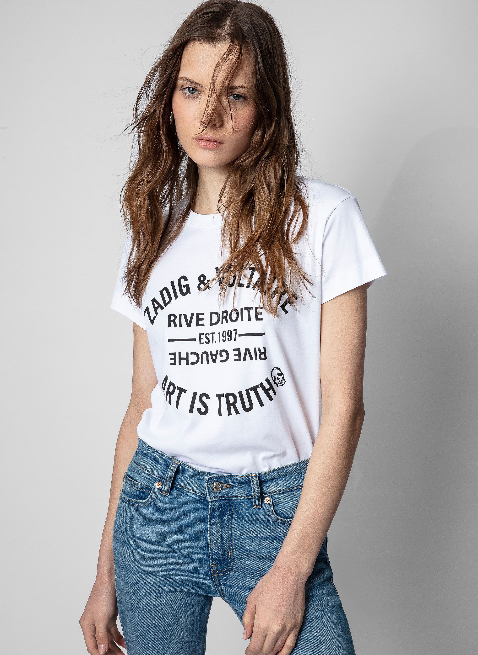 Zadig et voltaire tee shirt online femme