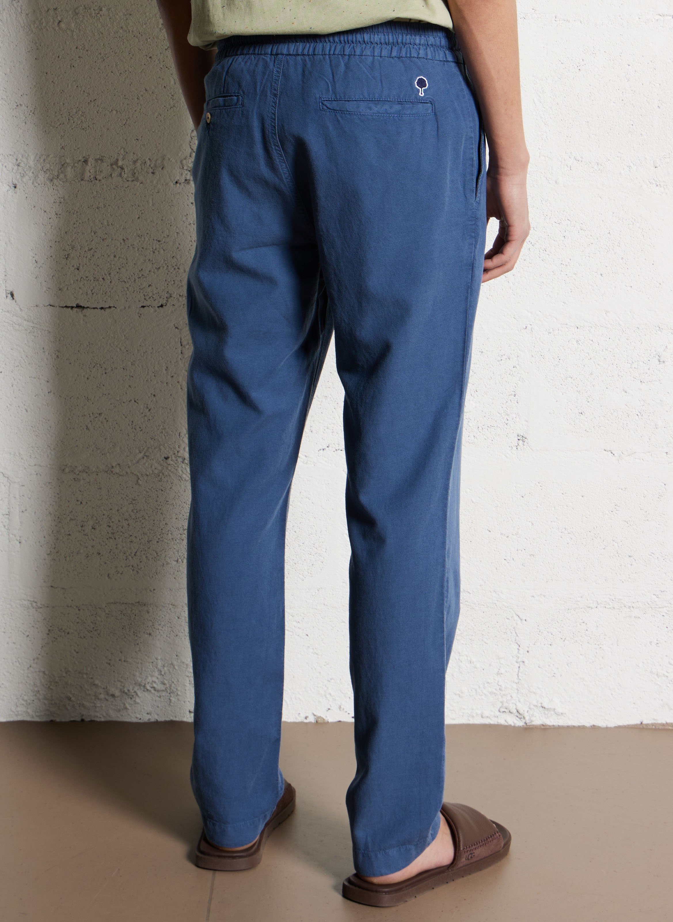 Bandplooibroek FAGUO Blauw