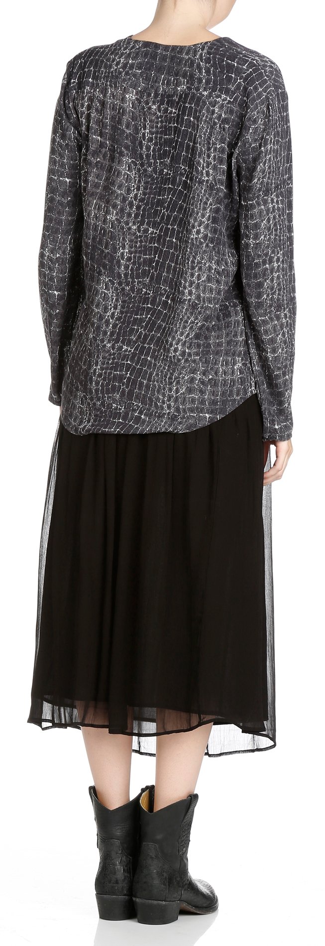 Printed top SWILDENS Grey