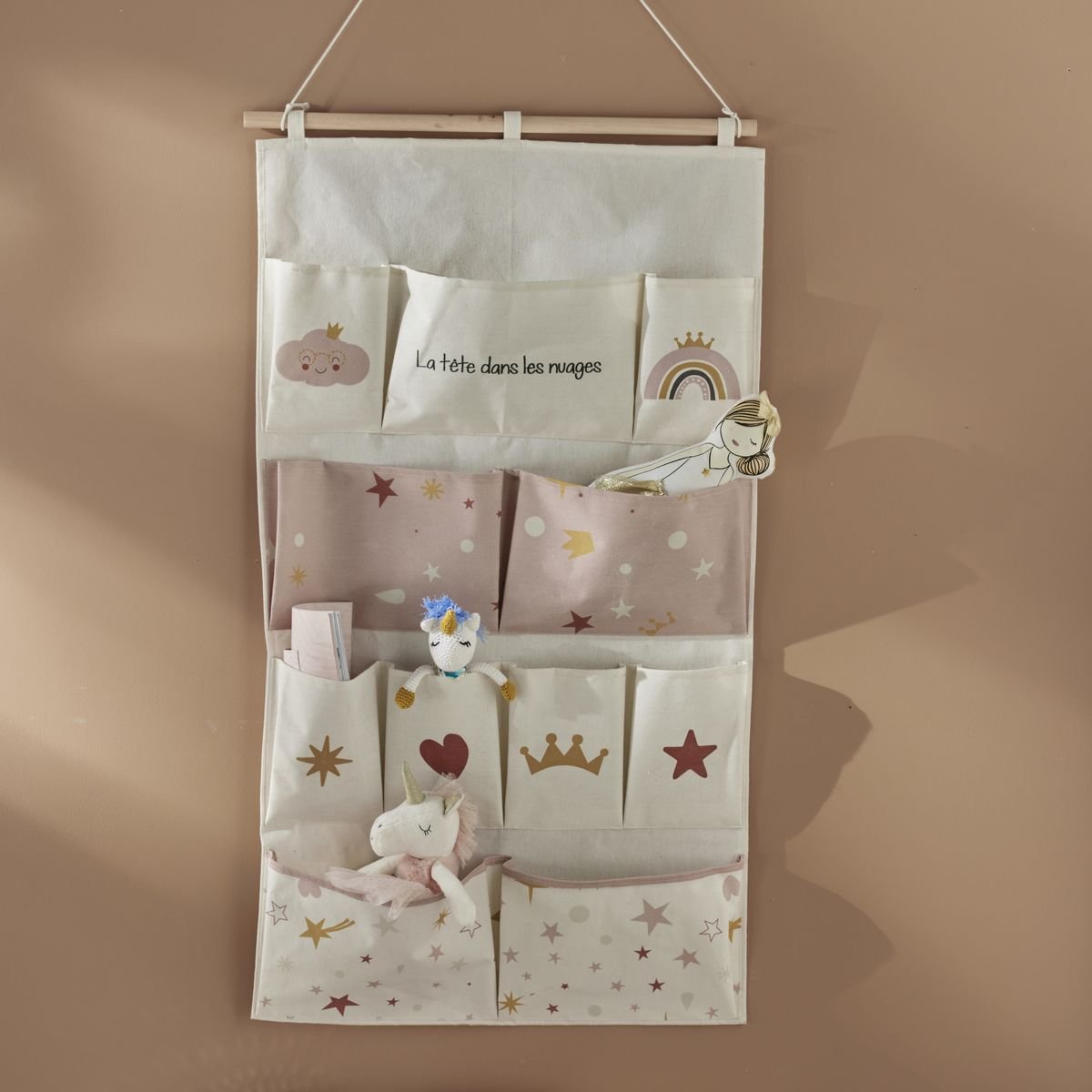 Fabric wall organizer FACTORY White