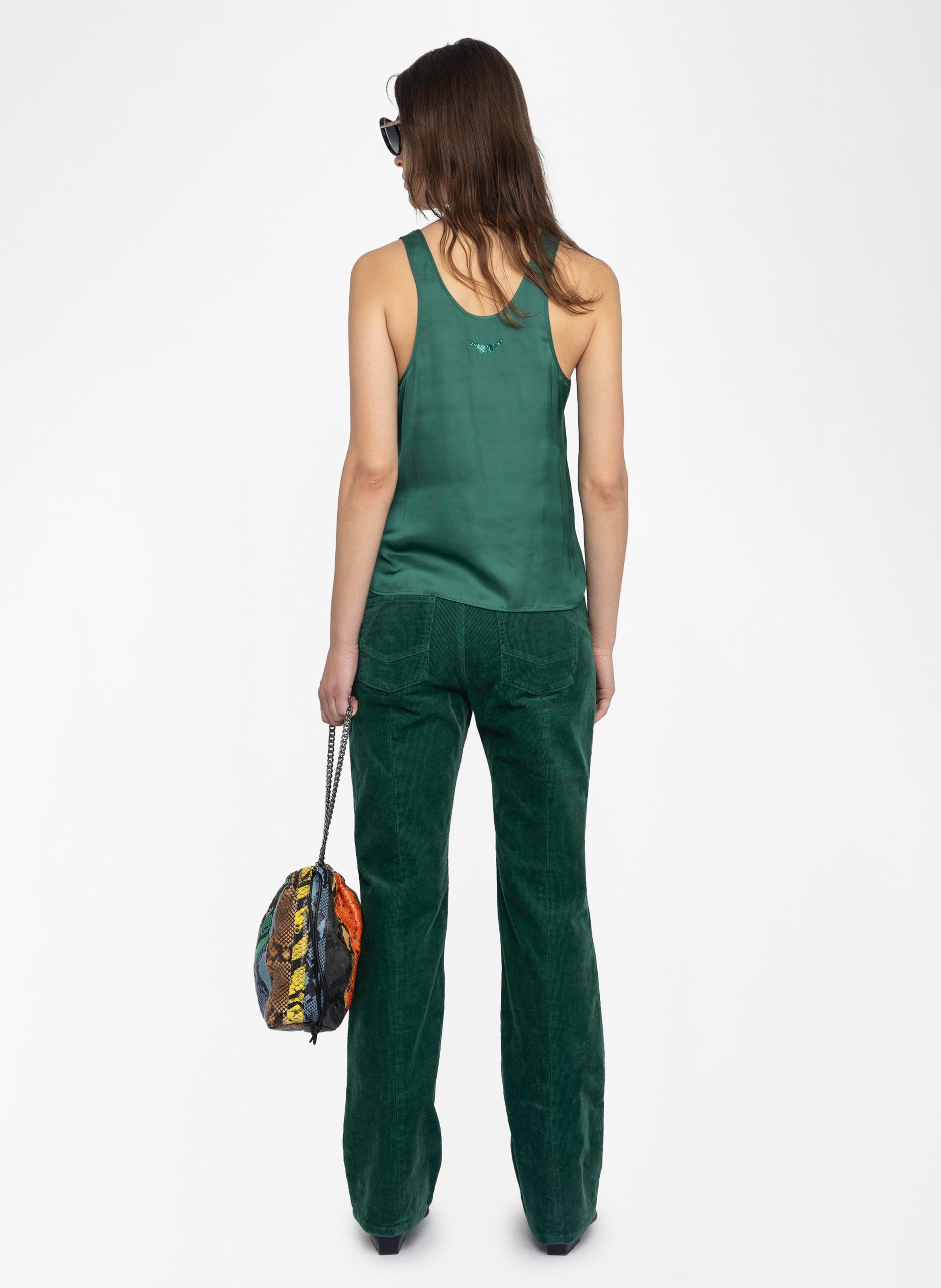 Top droit encolure ronde ZADIG&VOLTAIRE Vert