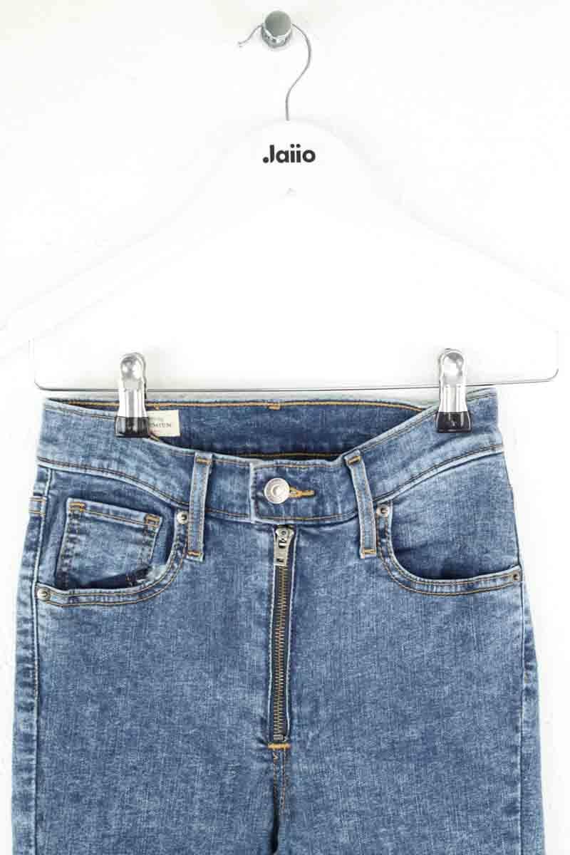 Cotton skinny jeans LEVI'S - Seconde main Blue