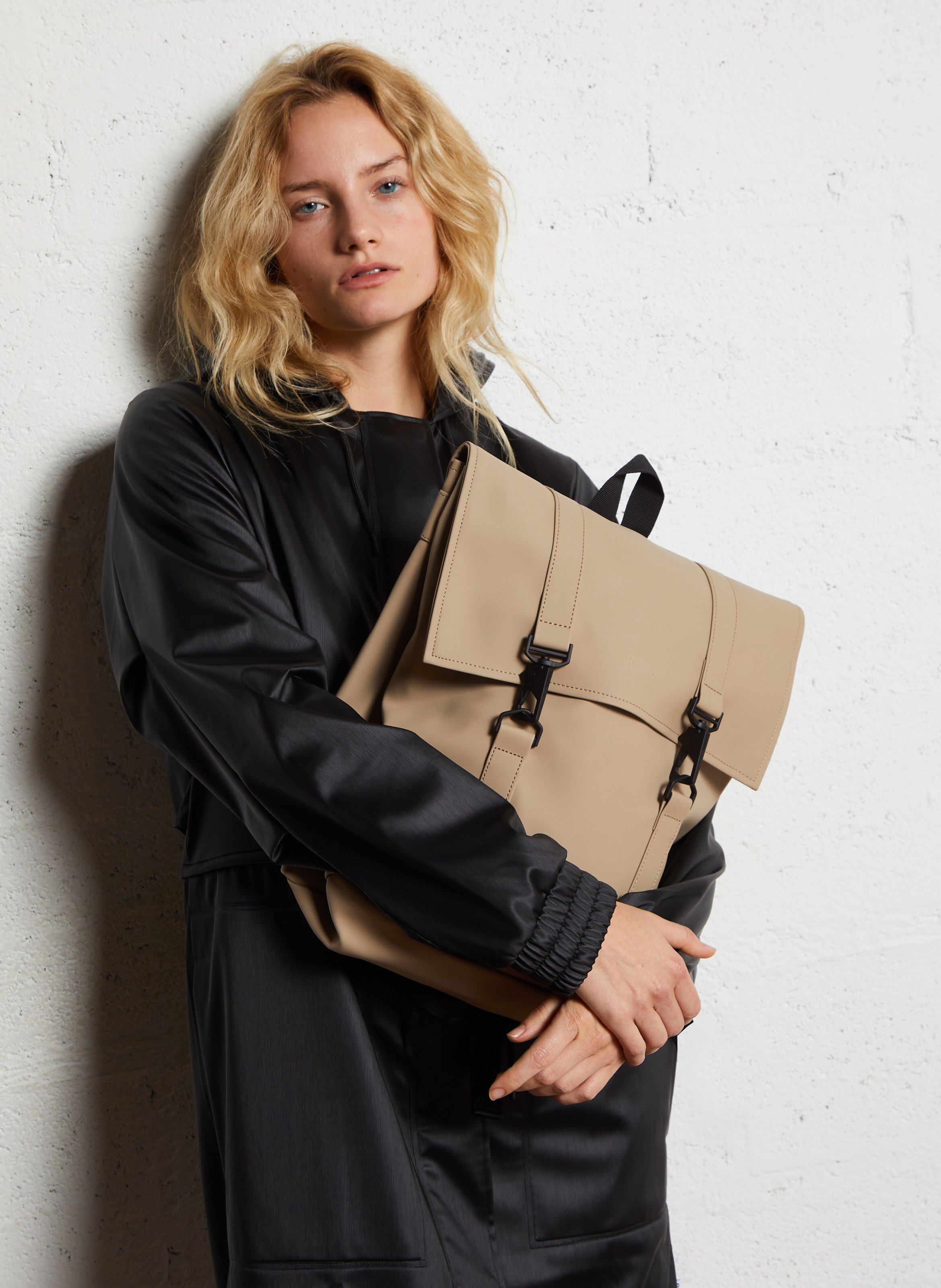 Waterproof backpack RAINS Beige