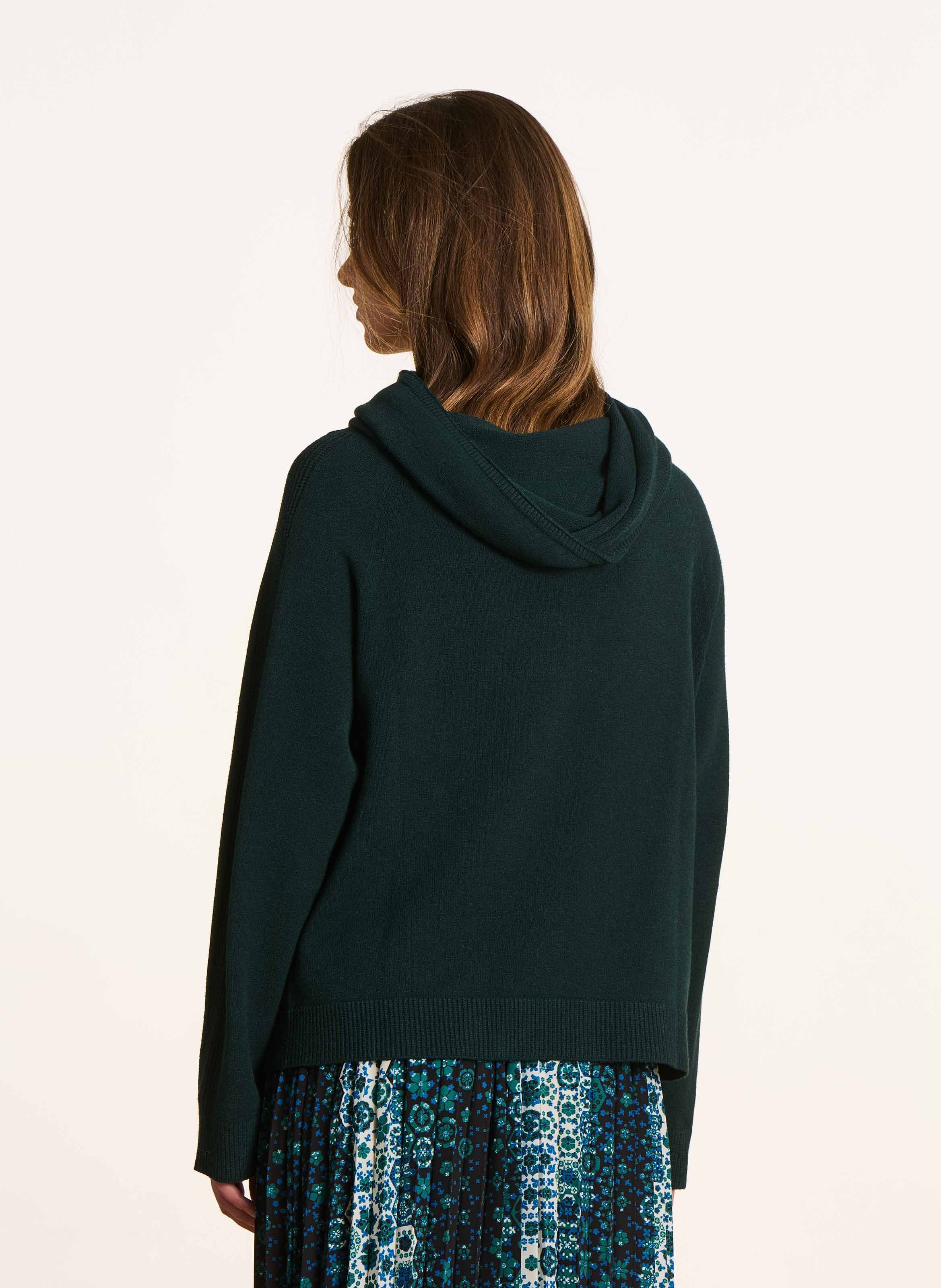 Pull col bénitier  Bleu