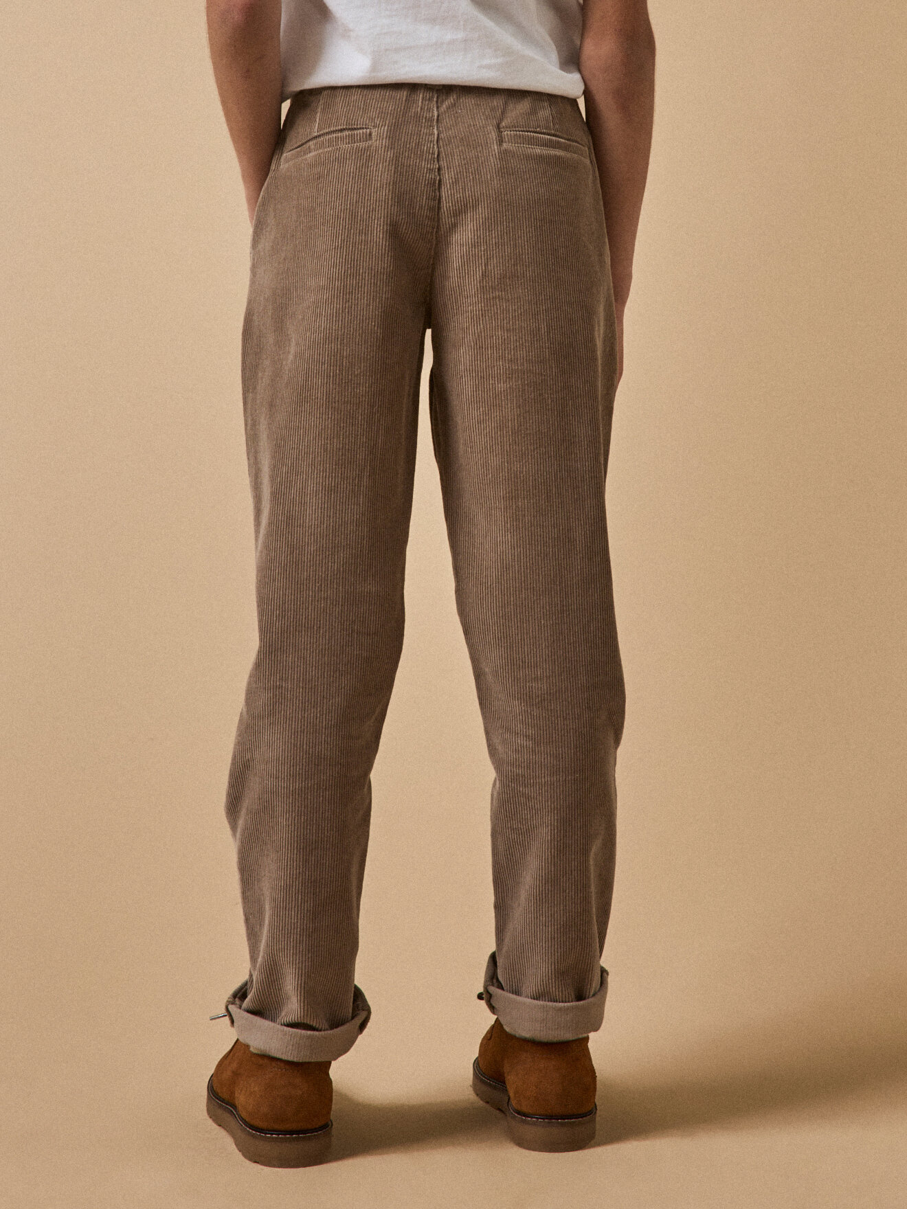Velvet chinos CYRILLUS Beige