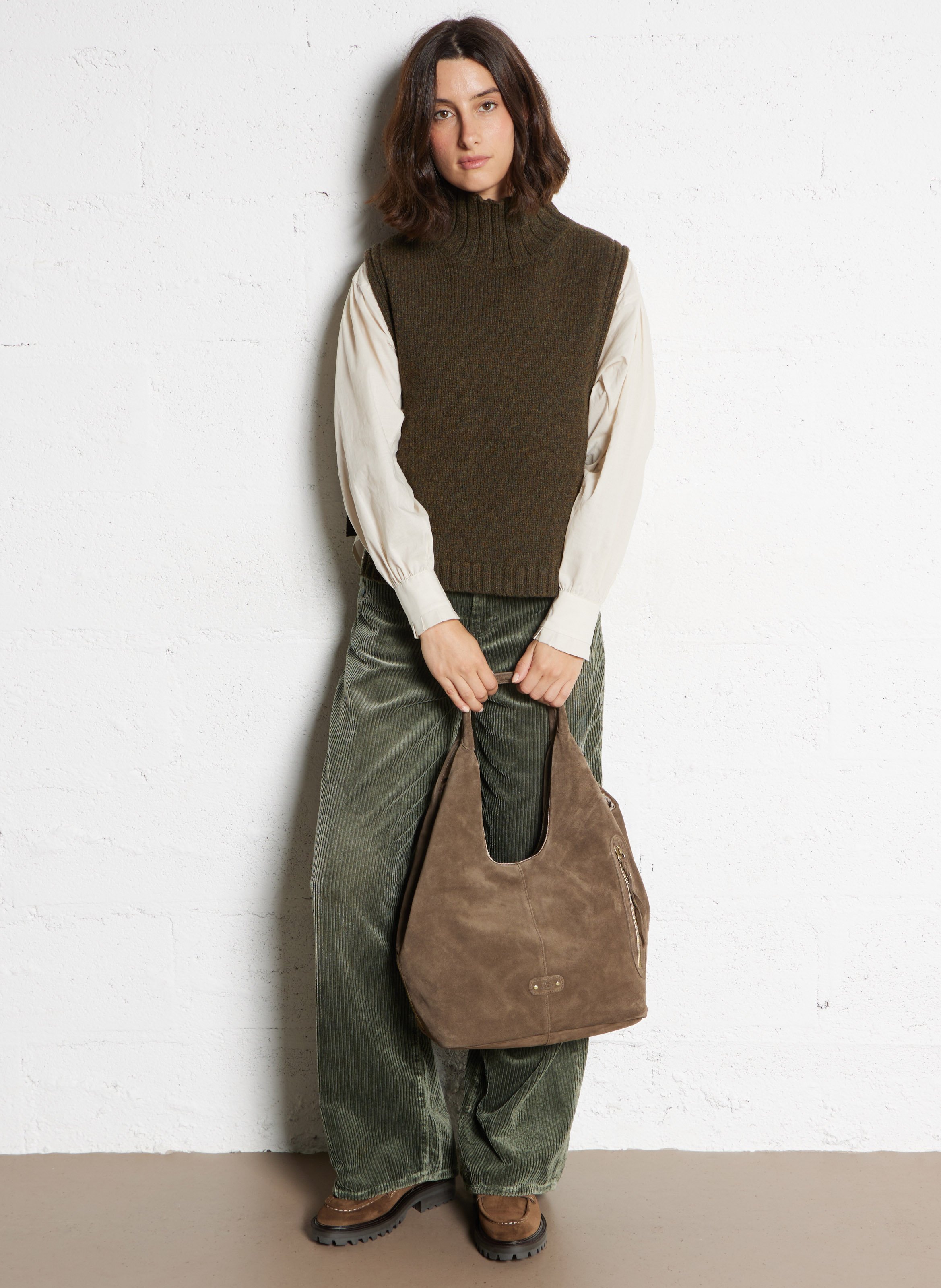 Billy L - Ledertasche  MILA LOUISE Khaki