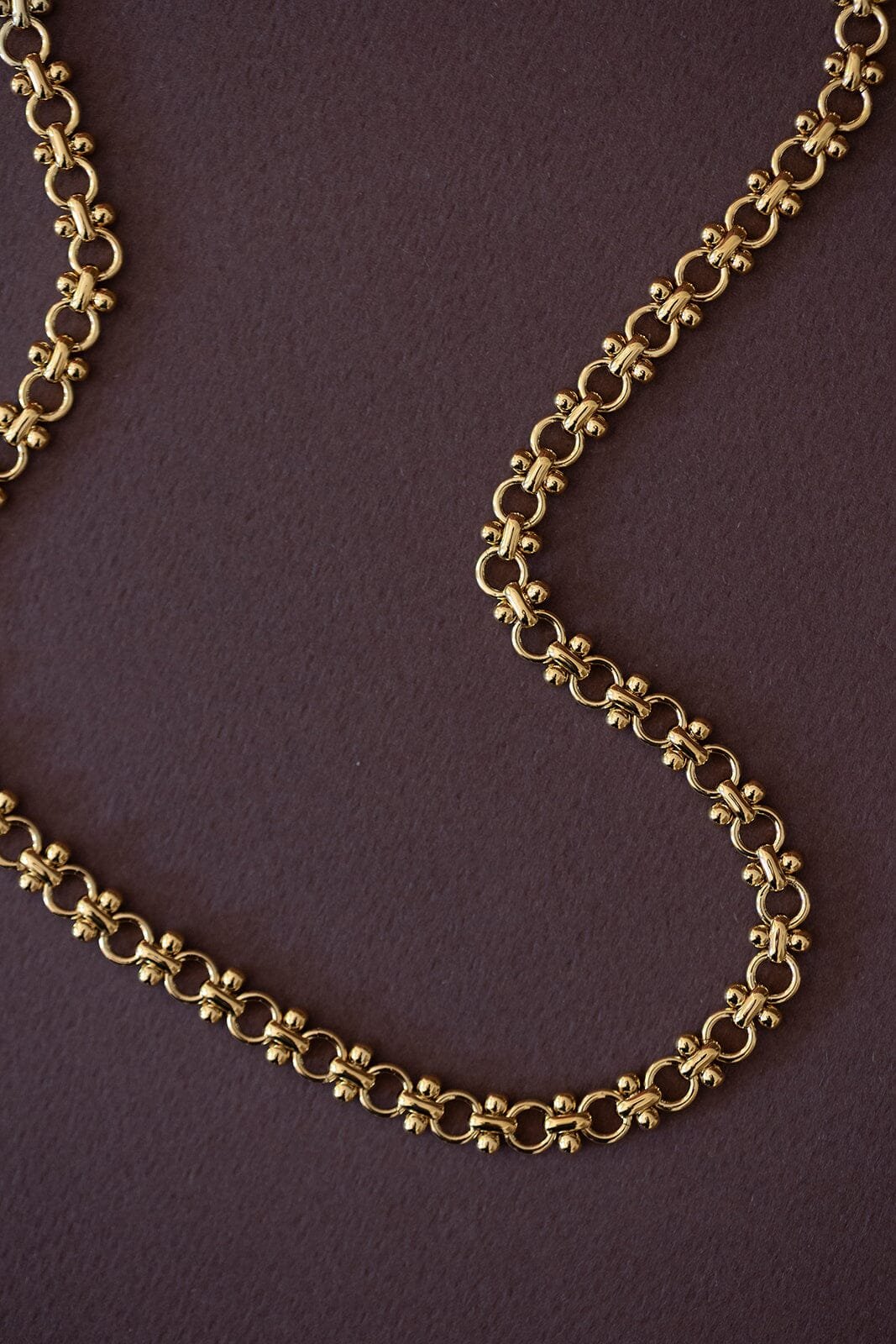 Maxi silver-plated necklace MONSIEUR SIMONE Golden